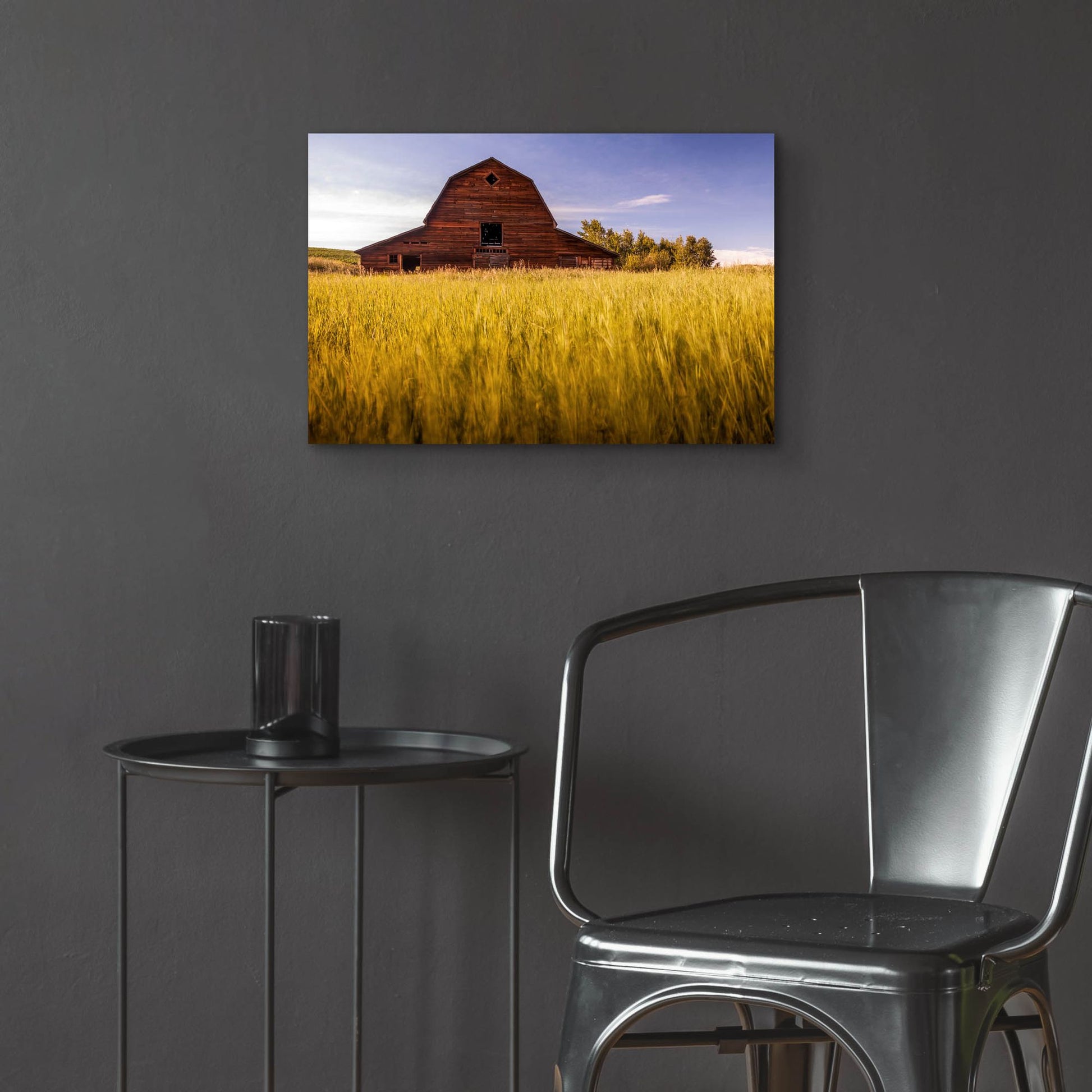 Epic Art 'Barn Sunset 1' by Joe Reimer Photography, Acrylic Glass Wall Art,24x16