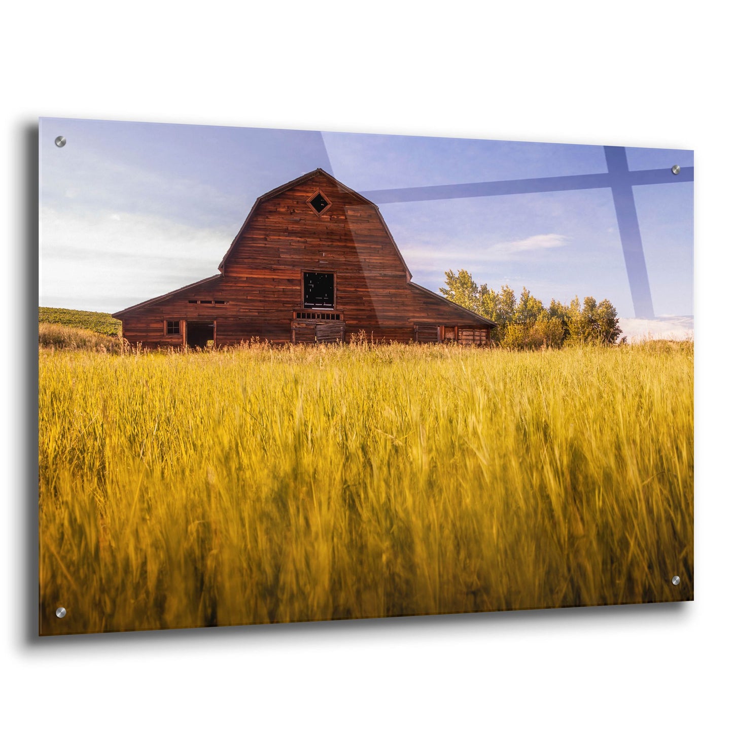 Epic Art 'Barn Sunset 1' by Joe Reimer Photography, Acrylic Glass Wall Art,36x24