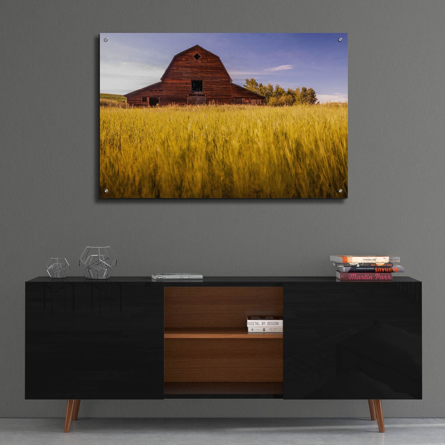 Epic Art 'Barn Sunset 1' by Joe Reimer Photography, Acrylic Glass Wall Art,36x24