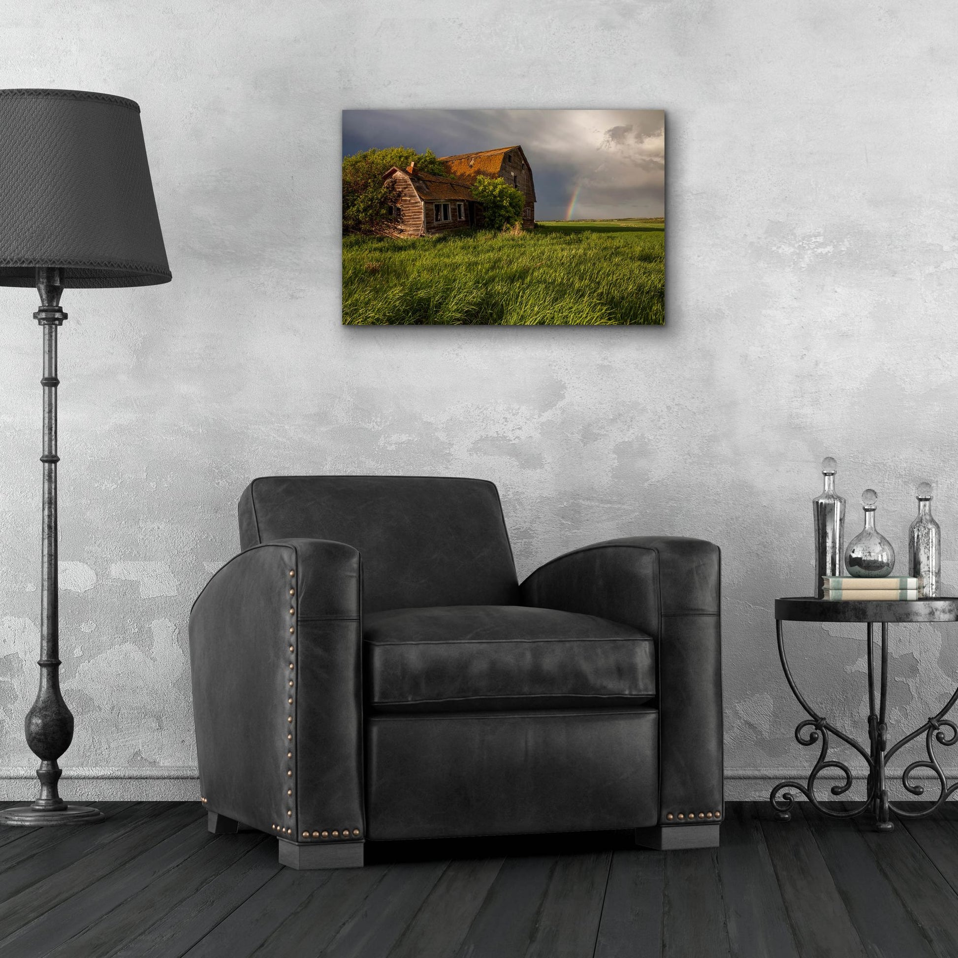 Epic Art 'Barn Sunset 2' by Joe Reimer Photography, Acrylic Glass Wall Art,24x16