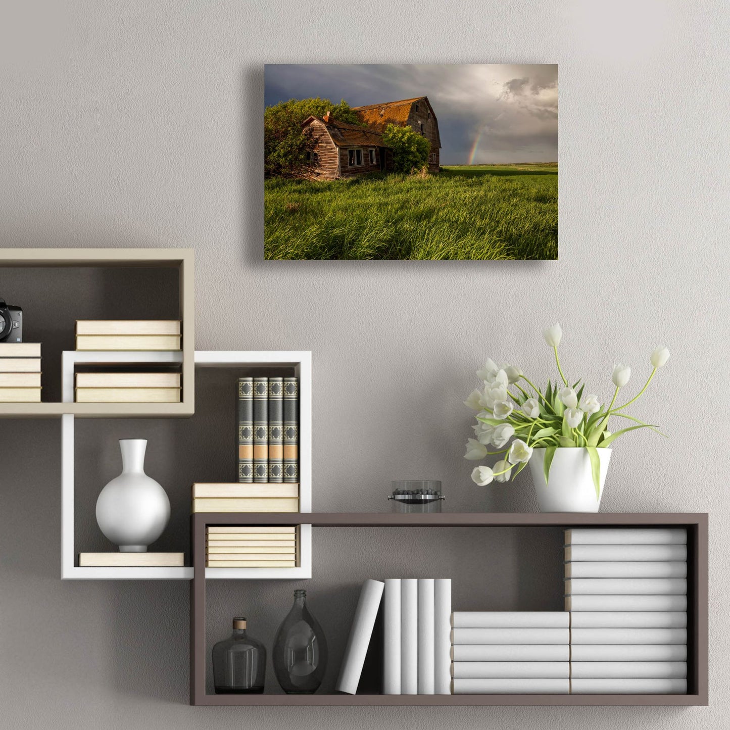 Epic Art 'Barn Sunset 2' by Joe Reimer Photography, Acrylic Glass Wall Art,24x16