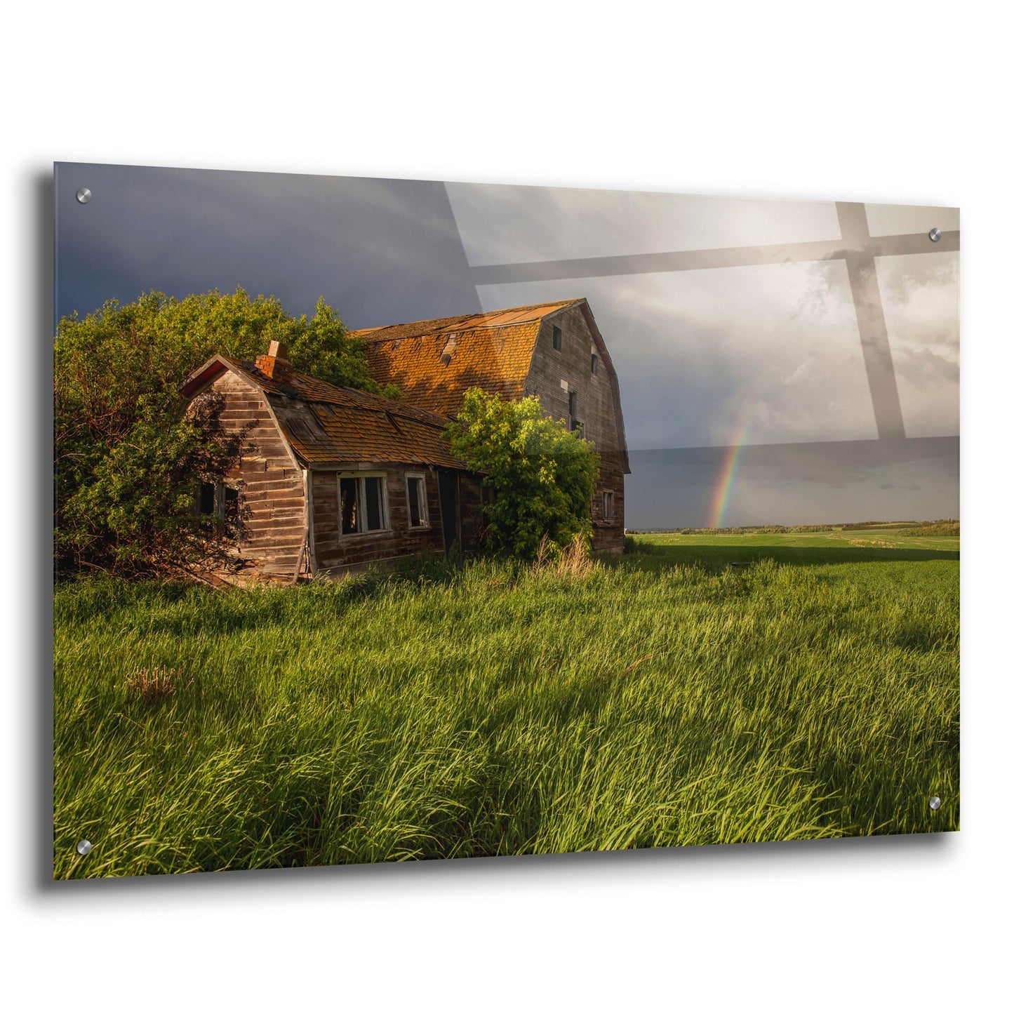 Epic Art 'Barn Sunset 2' by Joe Reimer Photography, Acrylic Glass Wall Art,36x24