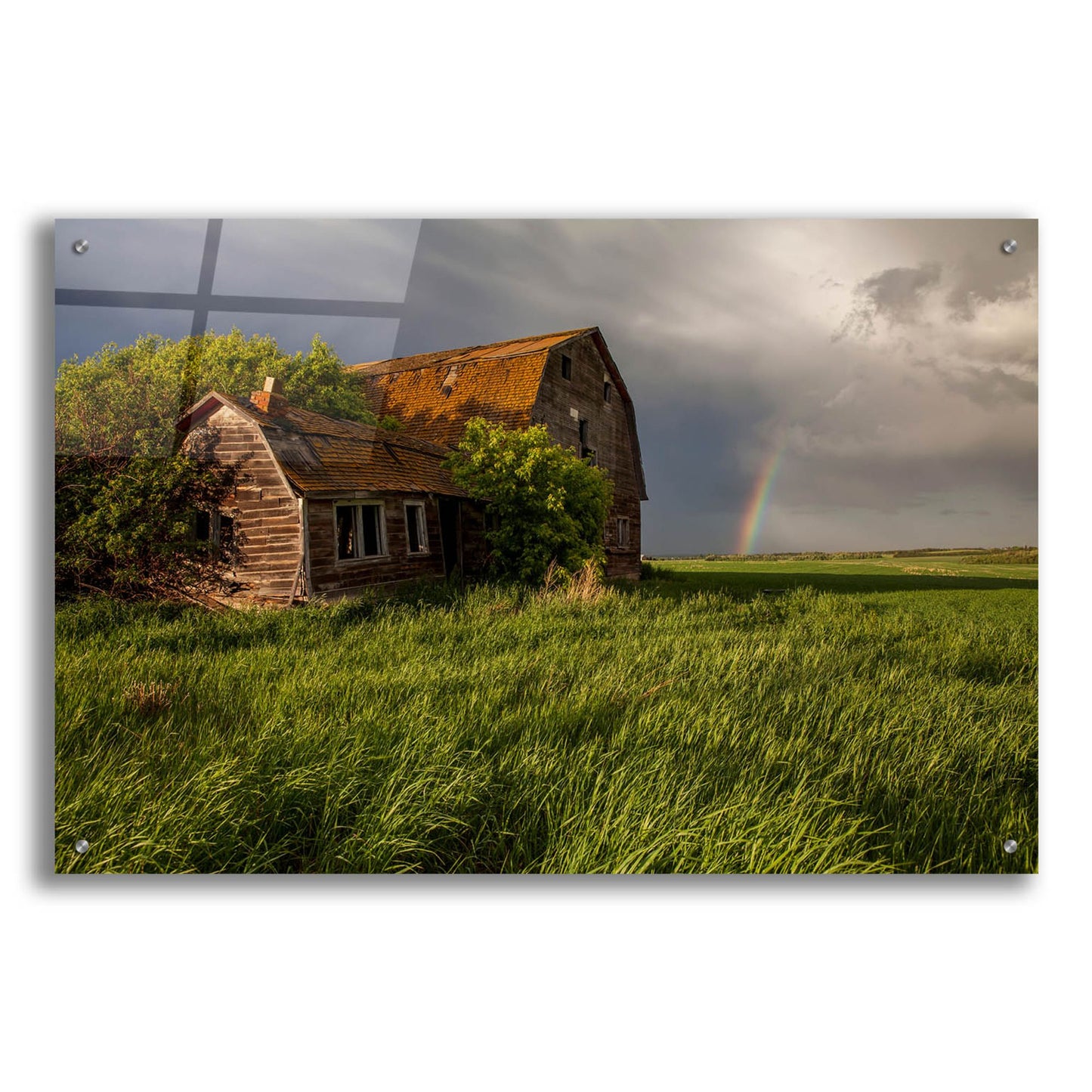 Epic Art 'Barn Sunset 2' by Joe Reimer Photography, Acrylic Glass Wall Art,36x24