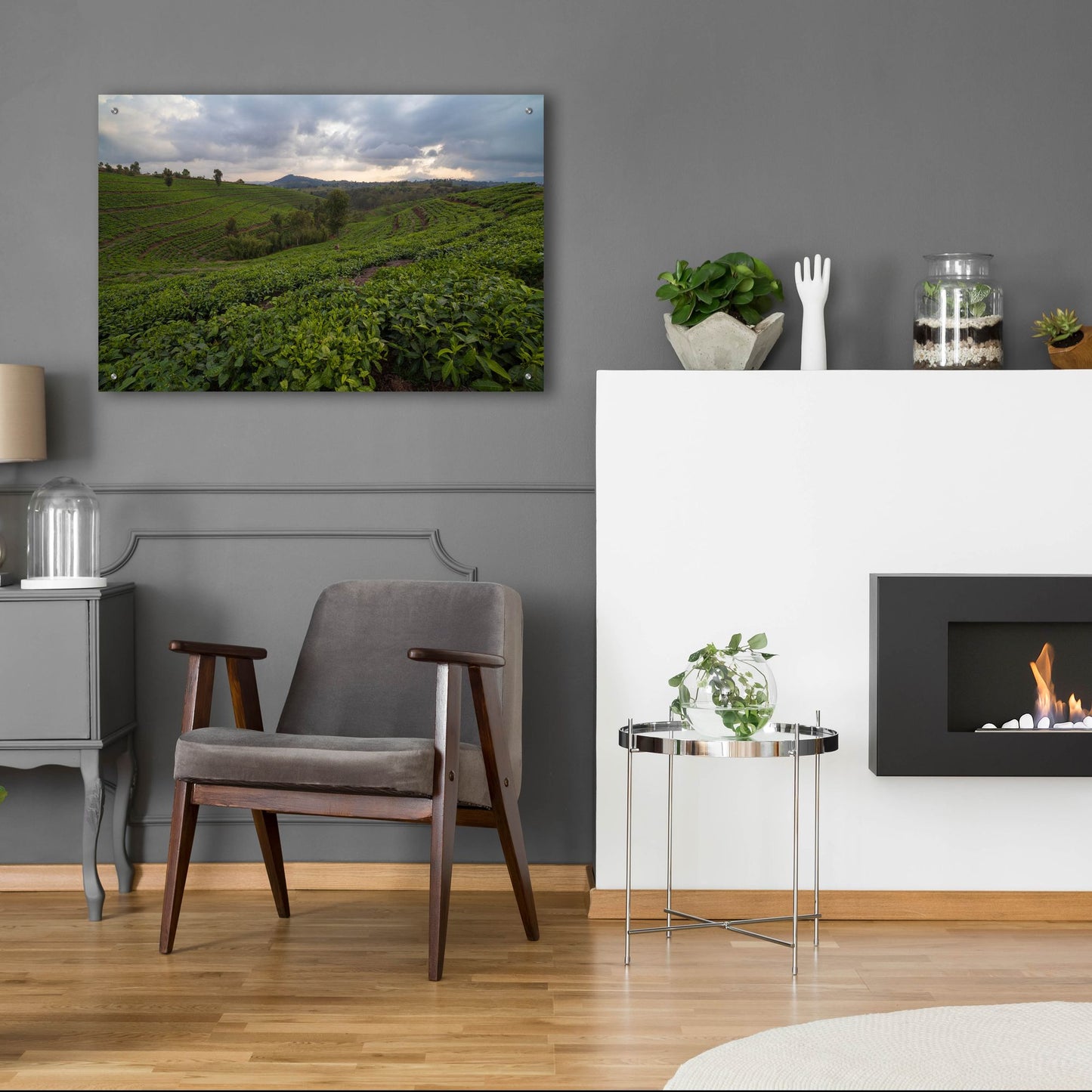 Epic Art 'Burundi Tea Field' by Joe Reimer Photography, Acrylic Glass Wall Art,36x24