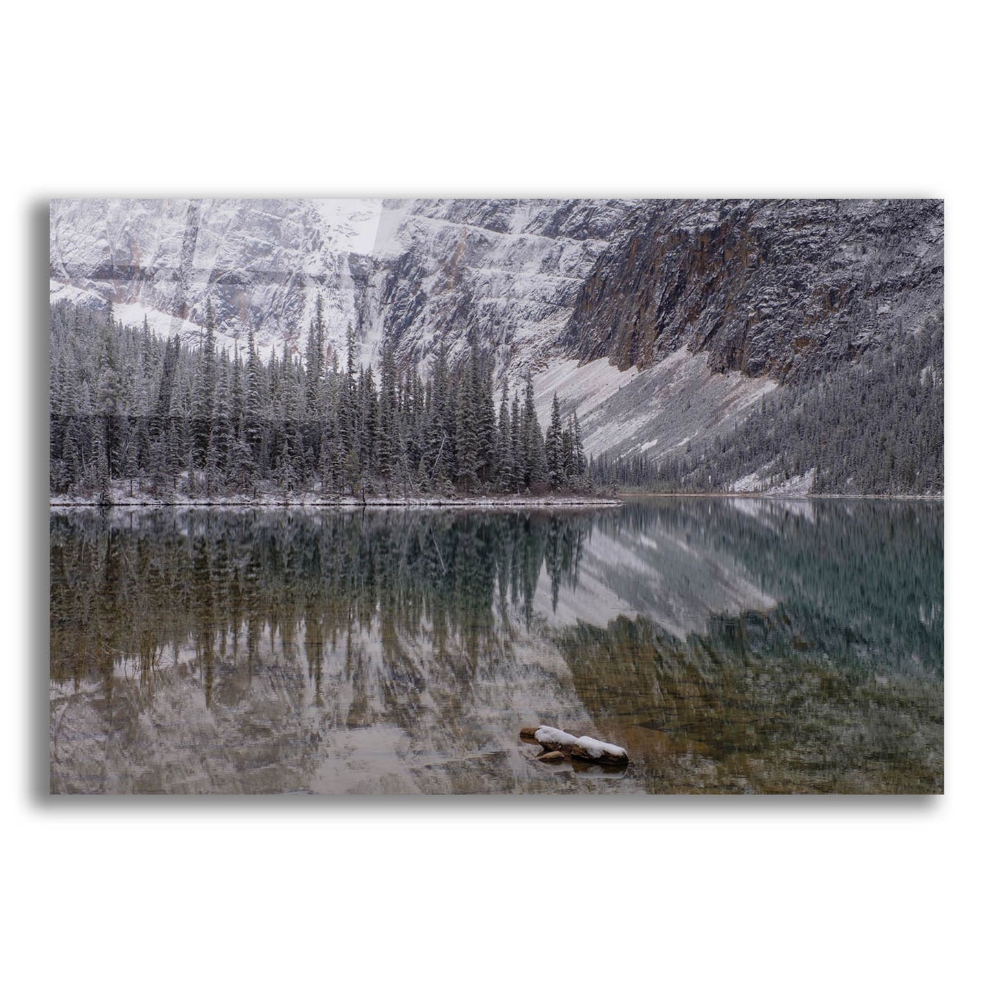 Epic Art 'Cavell Lake 1' by Joe Reimer Photography, Acrylic Glass Wall Art,16x12