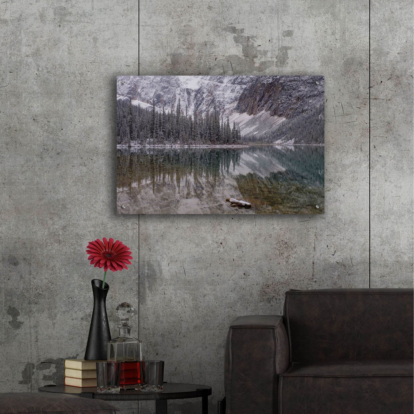 Epic Art 'Cavell Lake 1' by Joe Reimer Photography, Acrylic Glass Wall Art,36x24