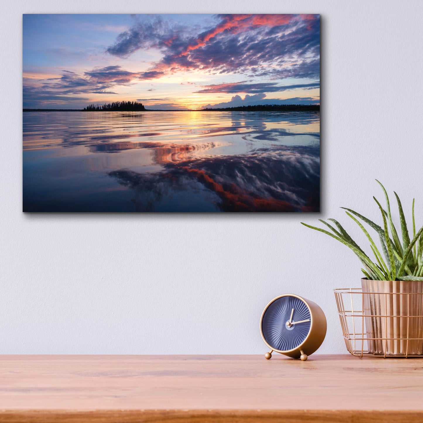 Epic Art 'Elk Island 2' by Joe Reimer Photography, Acrylic Glass Wall Art,16x12