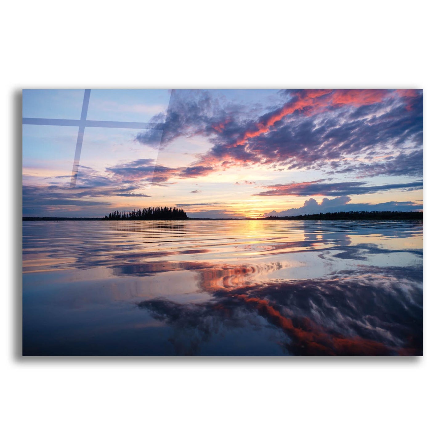 Epic Art 'Elk Island 2' by Joe Reimer Photography, Acrylic Glass Wall Art,16x12