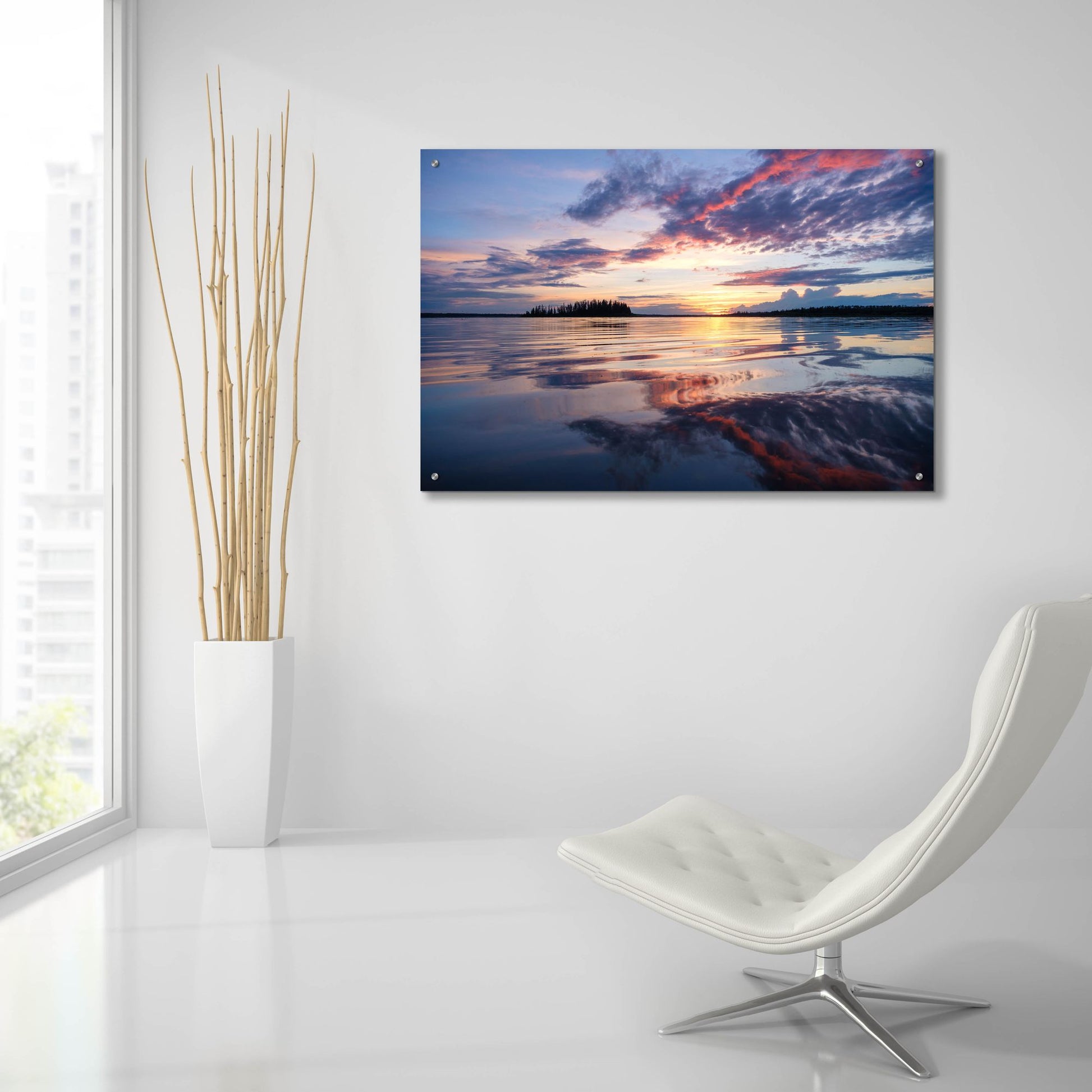 Epic Art 'Elk Island 2' by Joe Reimer Photography, Acrylic Glass Wall Art,36x24