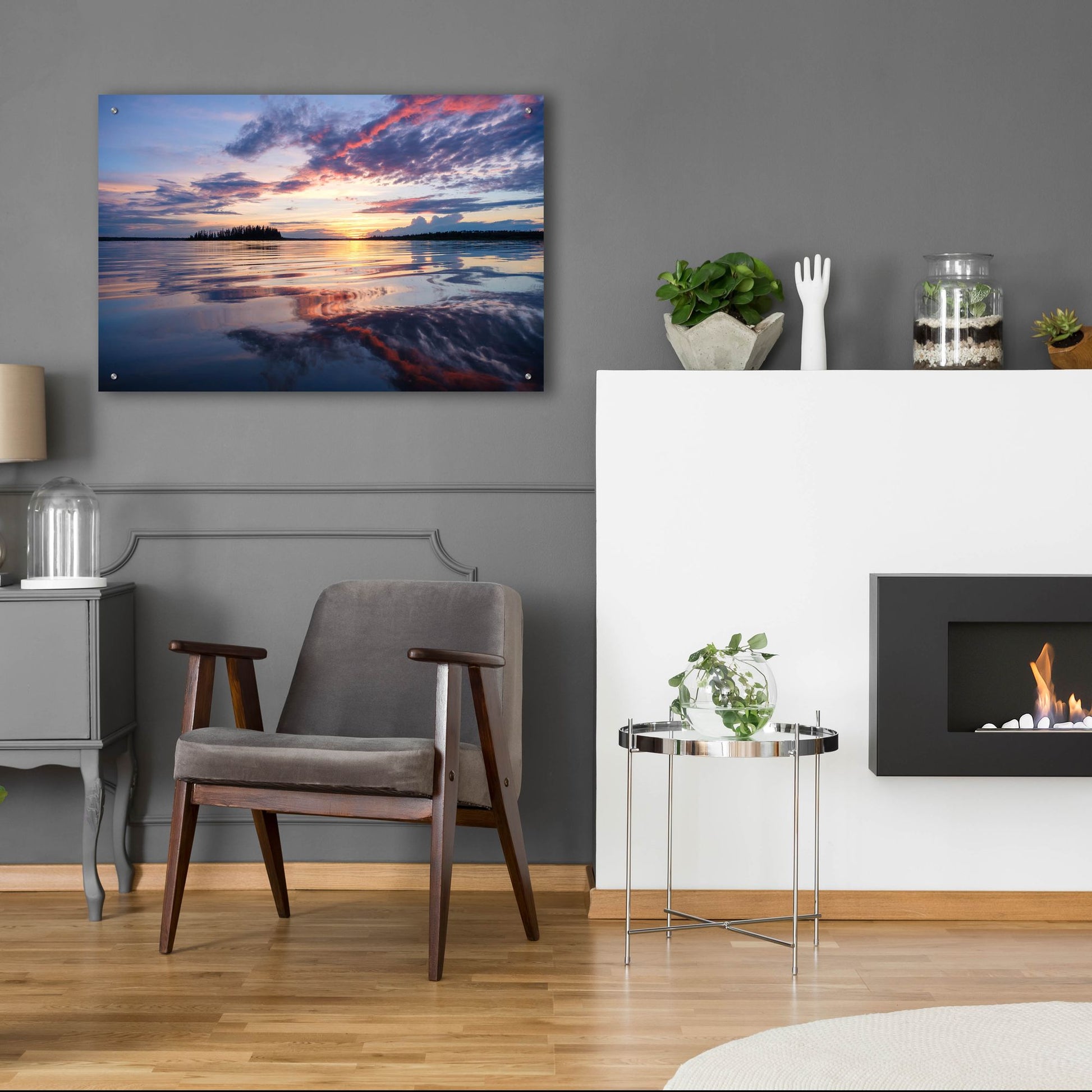 Epic Art 'Elk Island 2' by Joe Reimer Photography, Acrylic Glass Wall Art,36x24