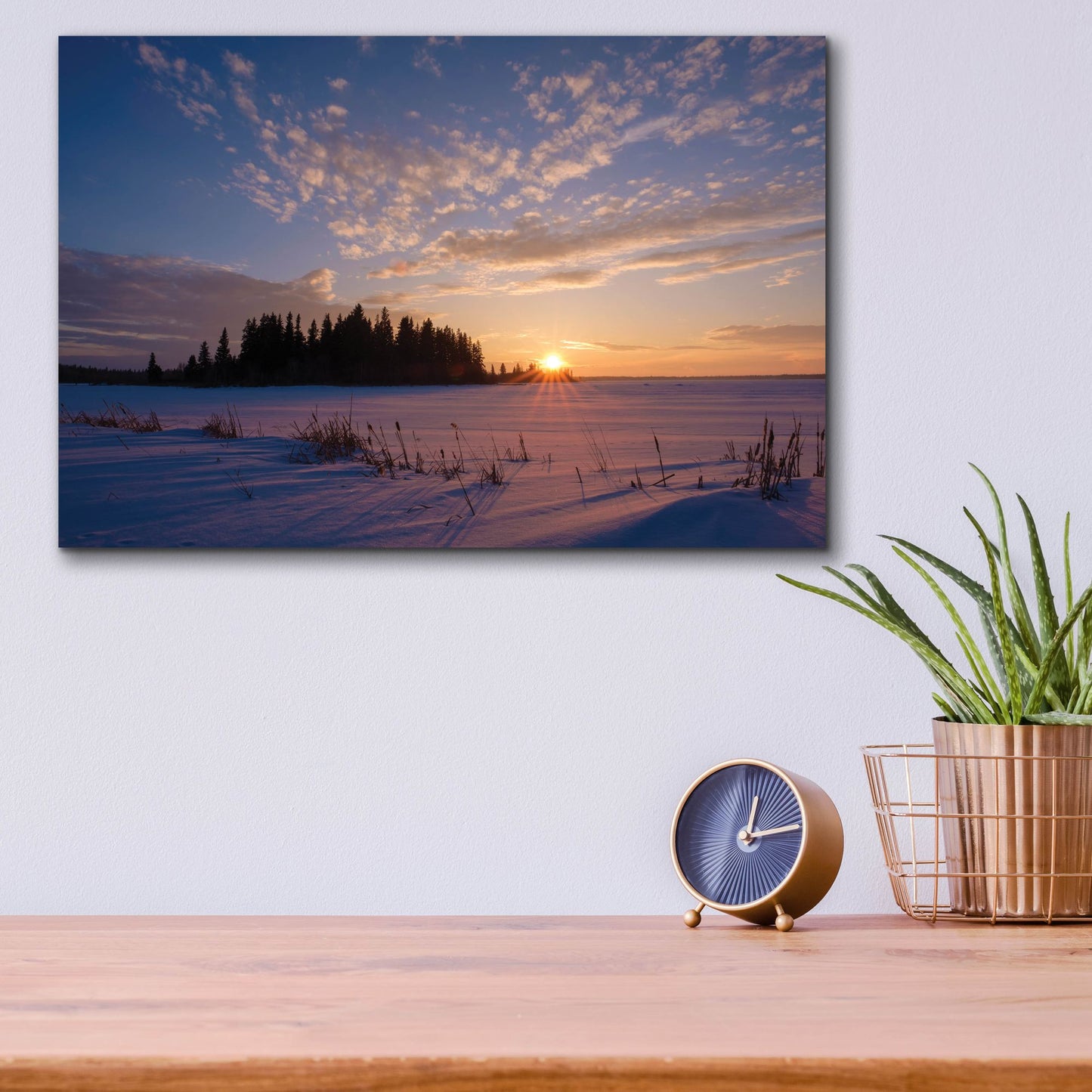 Epic Art 'Elk Island 3' by Joe Reimer Photography, Acrylic Glass Wall Art,16x12