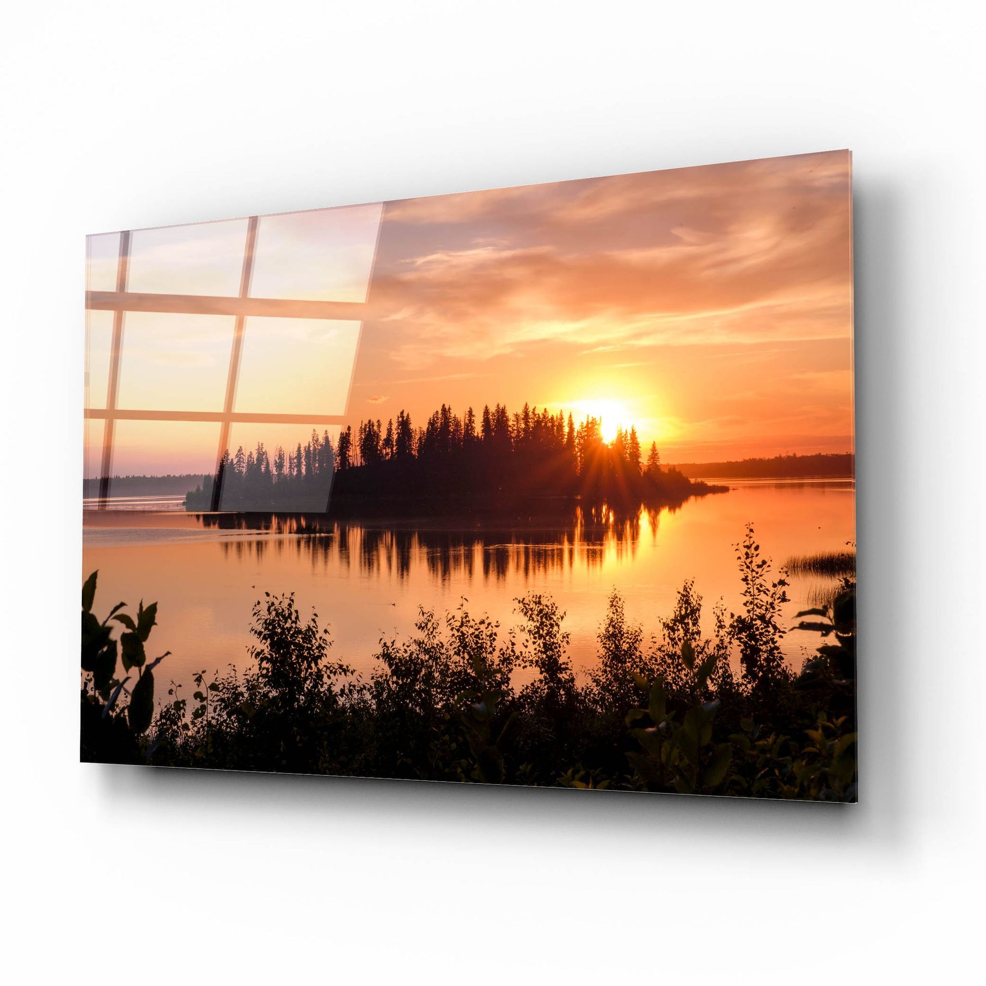 Epic Art 'Elk Island 4' by Joe Reimer Photography, Acrylic Glass Wall Art,16x12