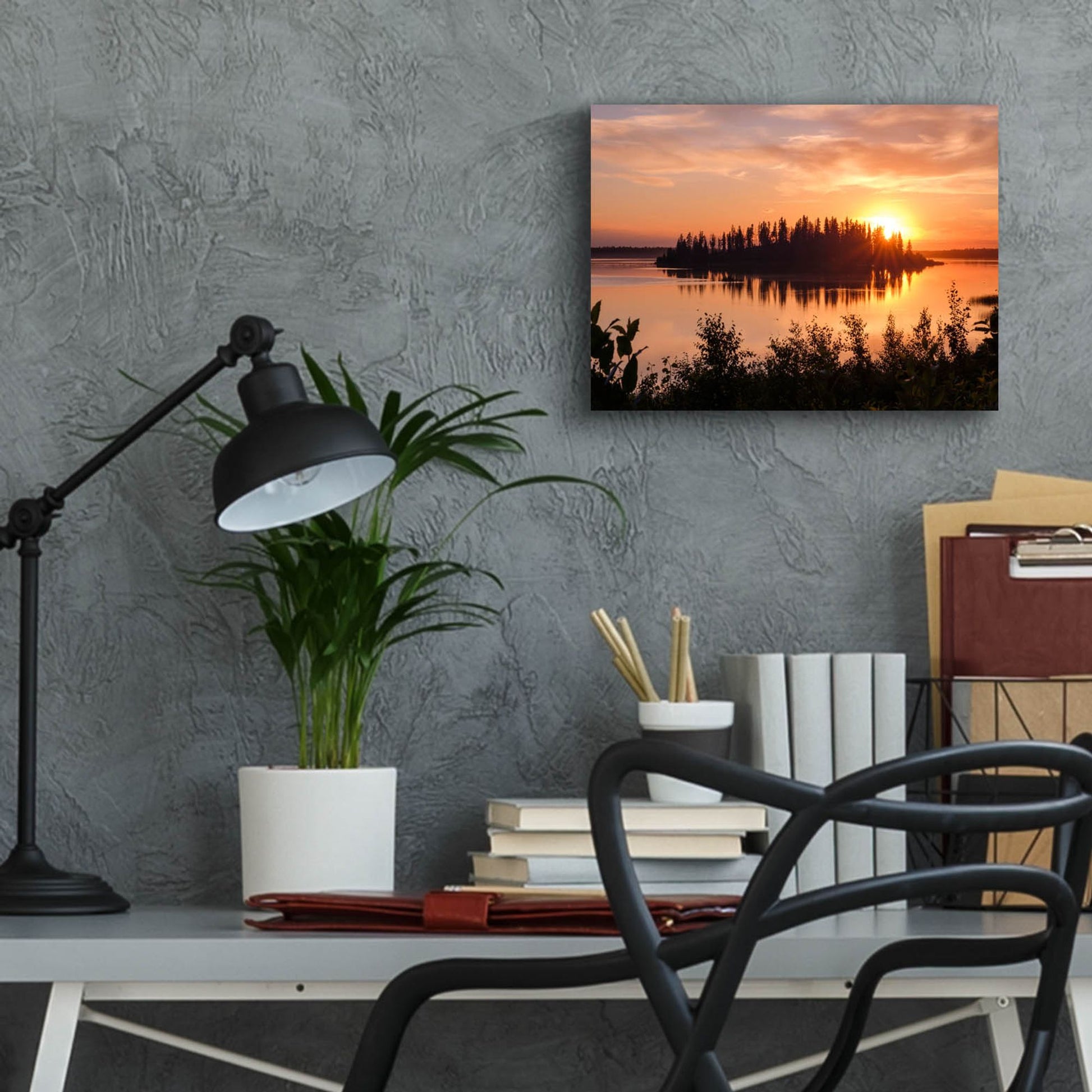 Epic Art 'Elk Island 4' by Joe Reimer Photography, Acrylic Glass Wall Art,16x12