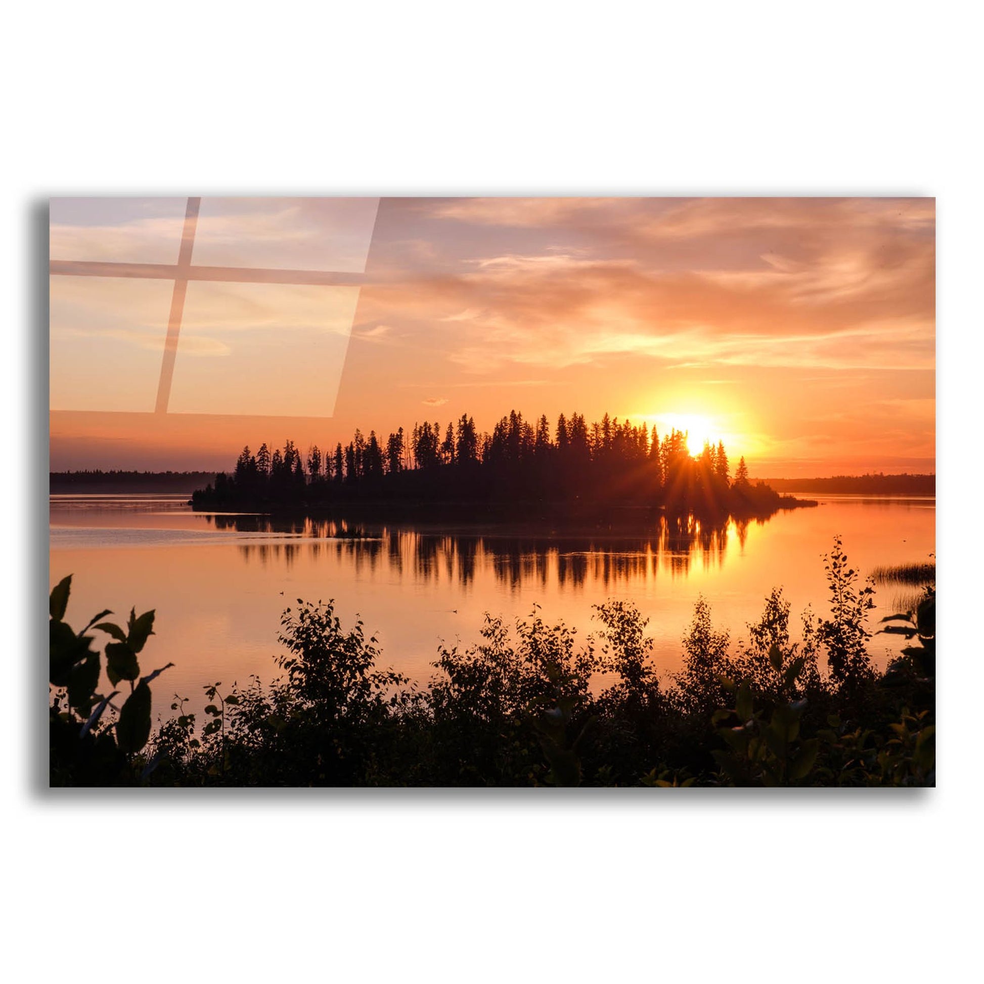 Epic Art 'Elk Island 4' by Joe Reimer Photography, Acrylic Glass Wall Art,16x12