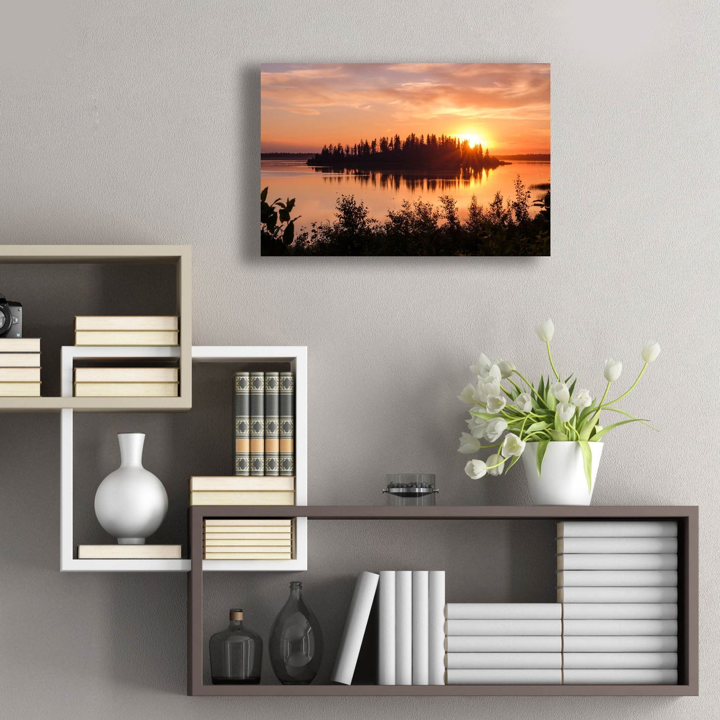 Epic Art 'Elk Island 4' by Joe Reimer Photography, Acrylic Glass Wall Art,24x16