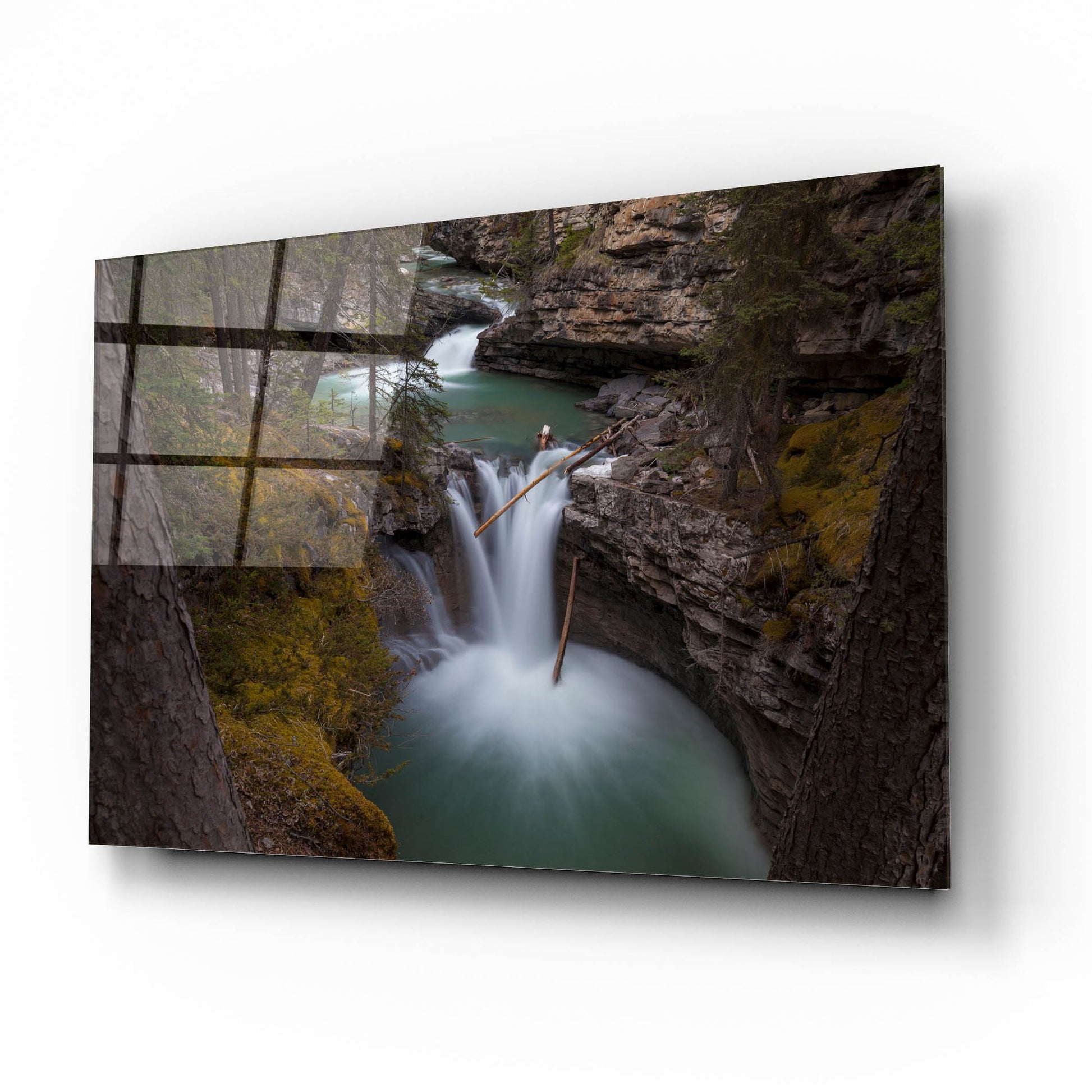 Epic Art 'Johnston Canyon 1' by Joe Reimer Photography, Acrylic Glass Wall Art,16x12