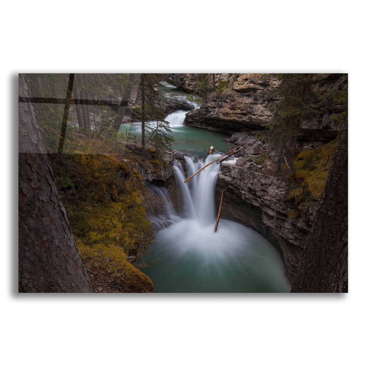 Epic Art 'Johnston Canyon 1' by Joe Reimer Photography, Acrylic Glass Wall Art,16x12