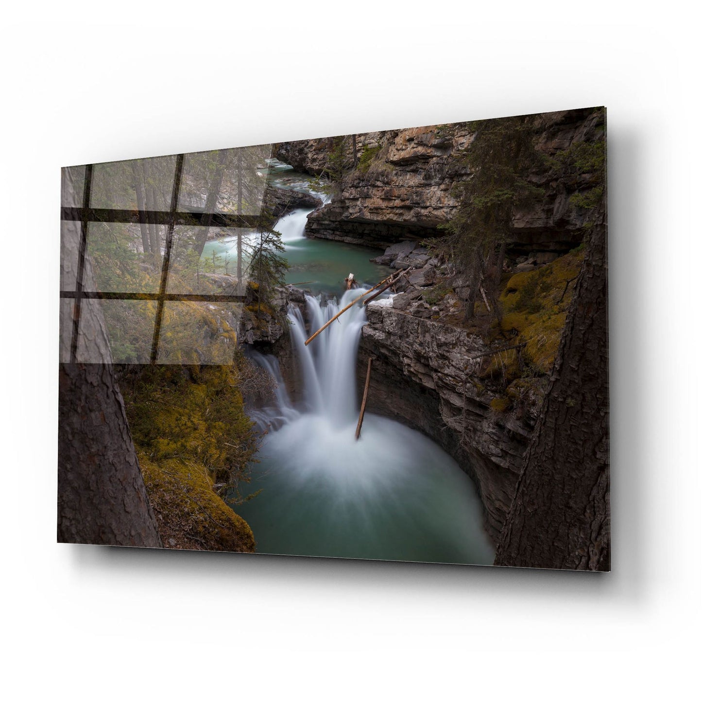 Epic Art 'Johnston Canyon 1' by Joe Reimer Photography, Acrylic Glass Wall Art,24x16