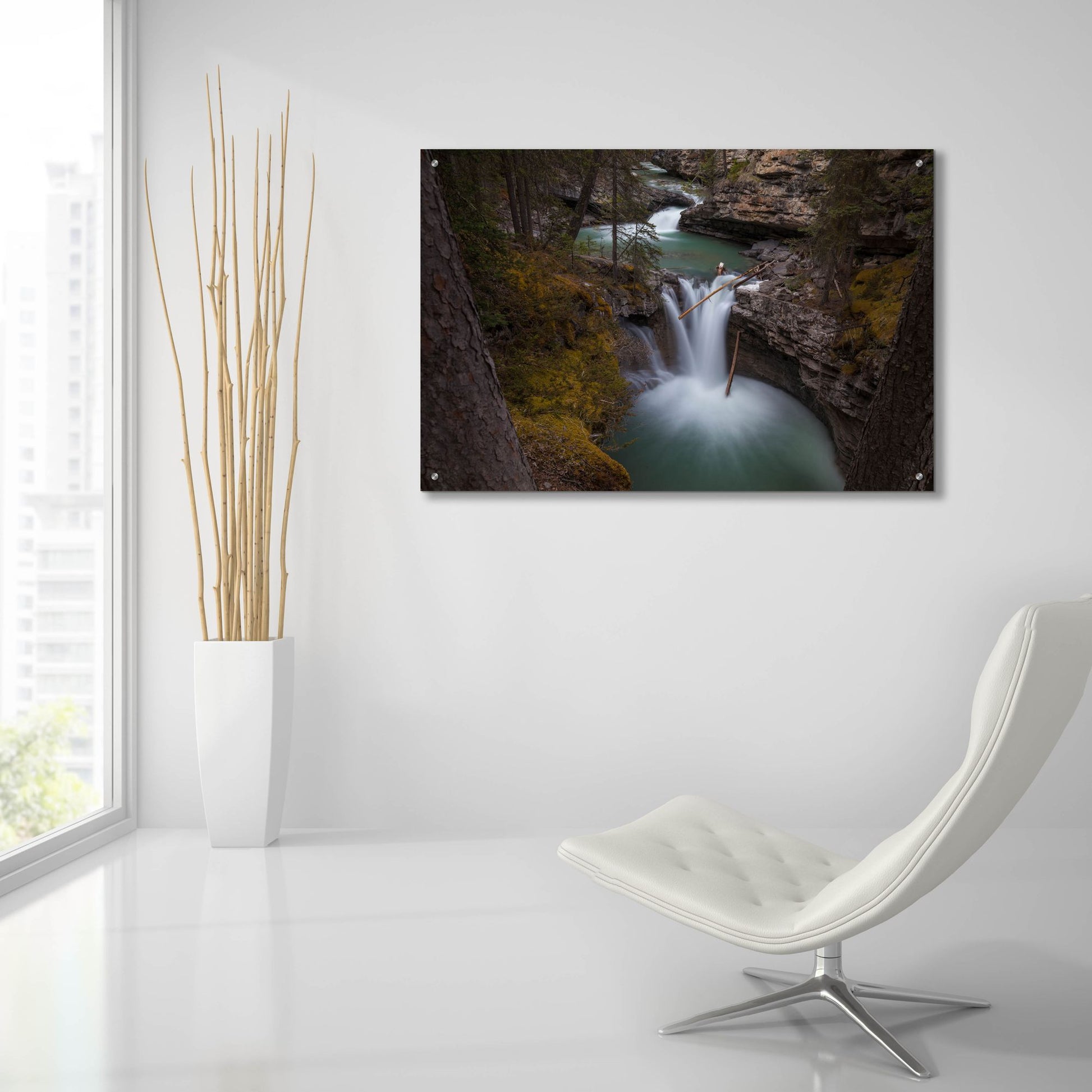 Epic Art 'Johnston Canyon 1' by Joe Reimer Photography, Acrylic Glass Wall Art,36x24