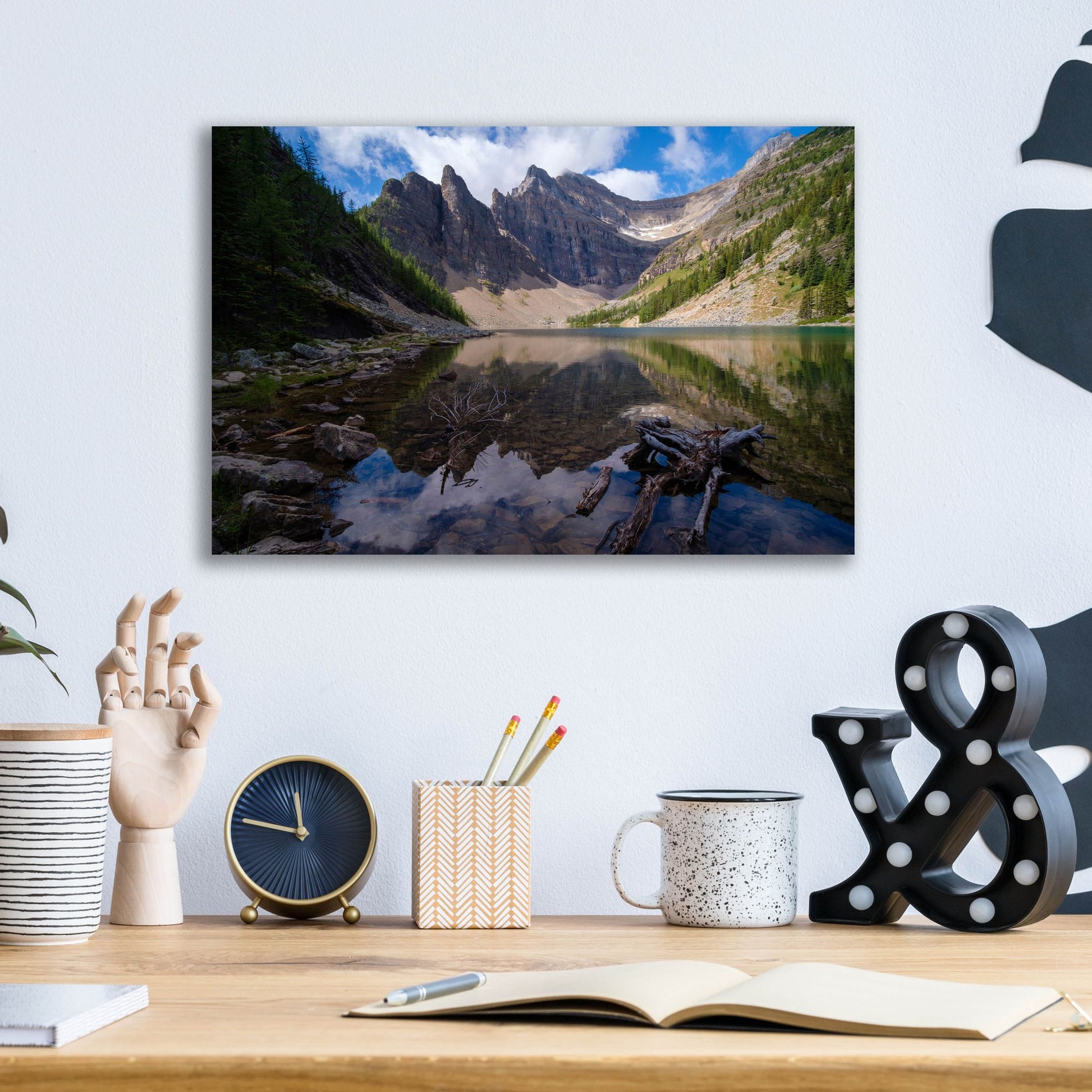 Epic Art 'Lake Agnes 1' by Joe Reimer Photography, Acrylic Glass Wall Art,16x12