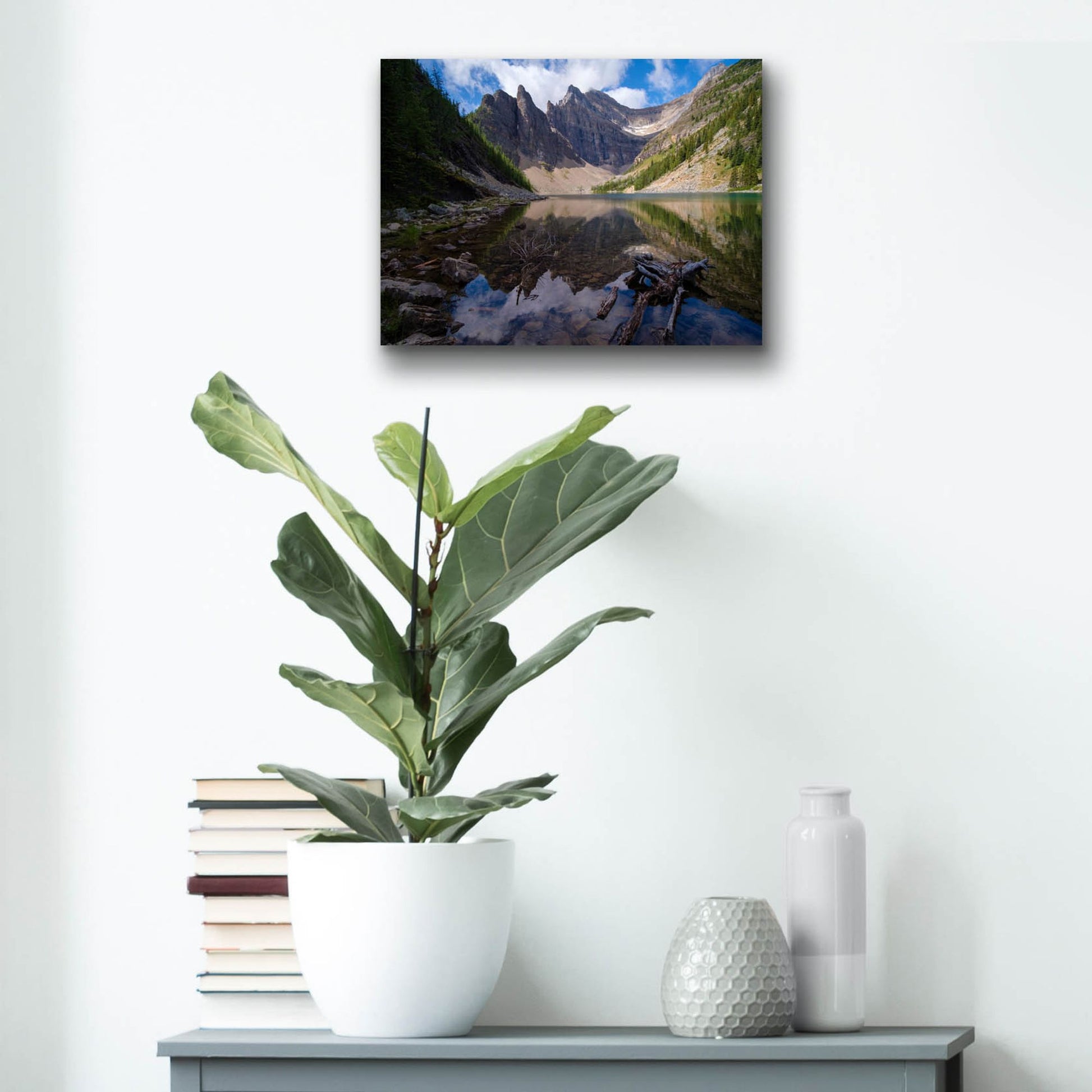 Epic Art 'Lake Agnes 1' by Joe Reimer Photography, Acrylic Glass Wall Art,16x12