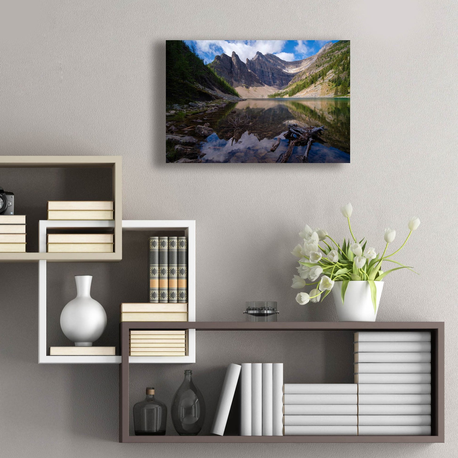 Epic Art 'Lake Agnes 1' by Joe Reimer Photography, Acrylic Glass Wall Art,24x16