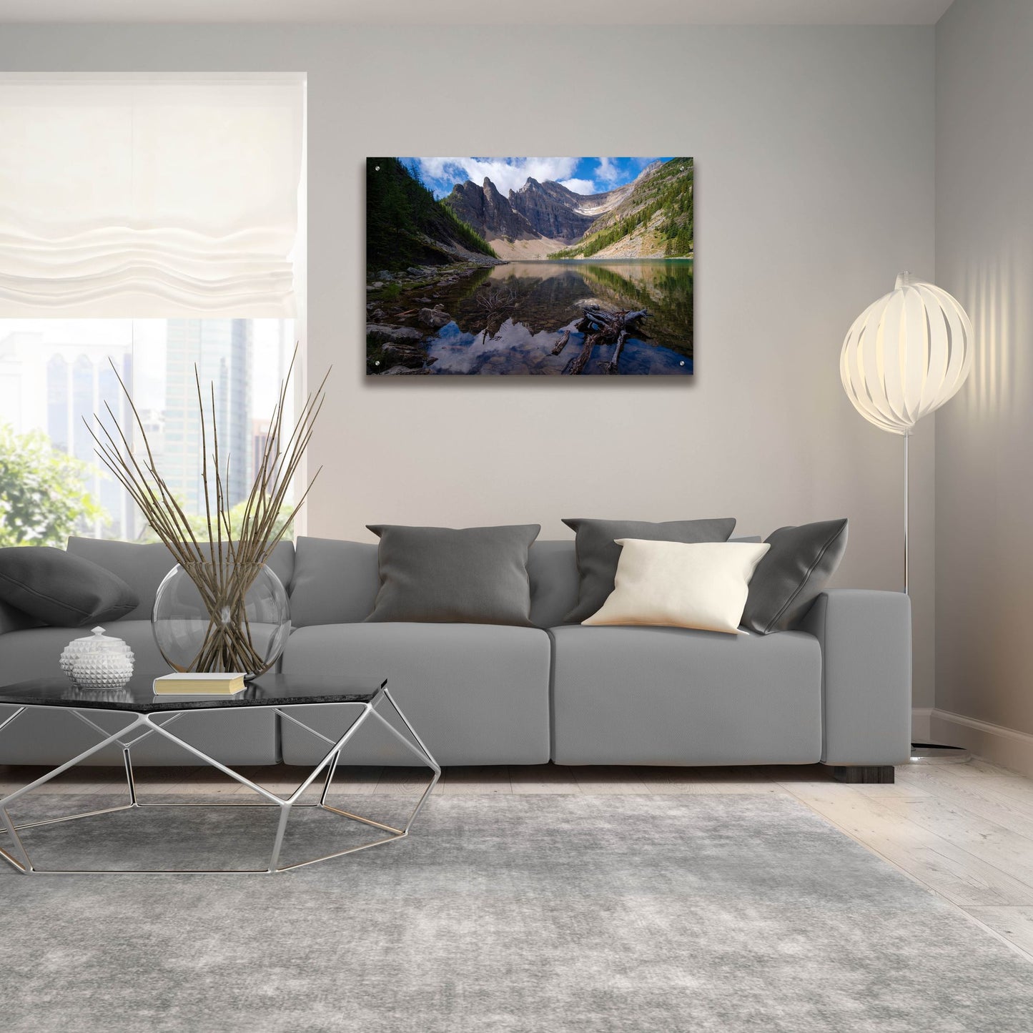 Epic Art 'Lake Agnes 1' by Joe Reimer Photography, Acrylic Glass Wall Art,36x24