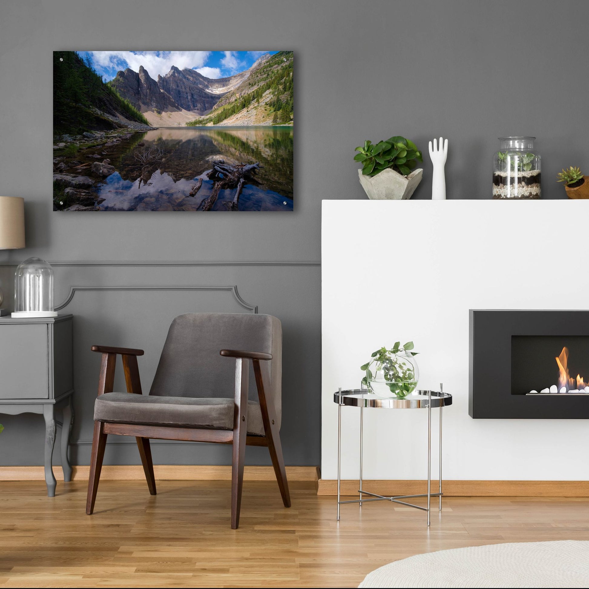 Epic Art 'Lake Agnes 1' by Joe Reimer Photography, Acrylic Glass Wall Art,36x24