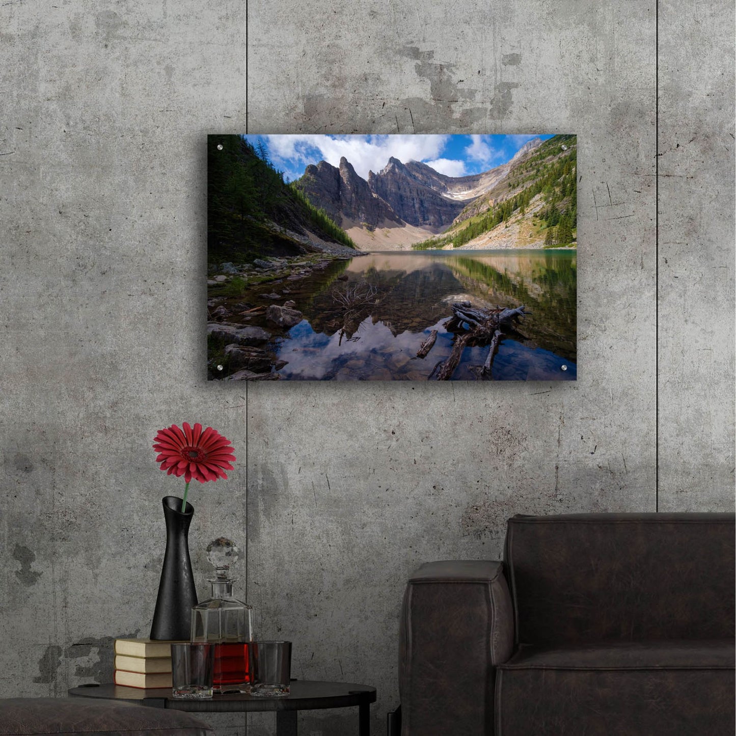 Epic Art 'Lake Agnes 1' by Joe Reimer Photography, Acrylic Glass Wall Art,36x24