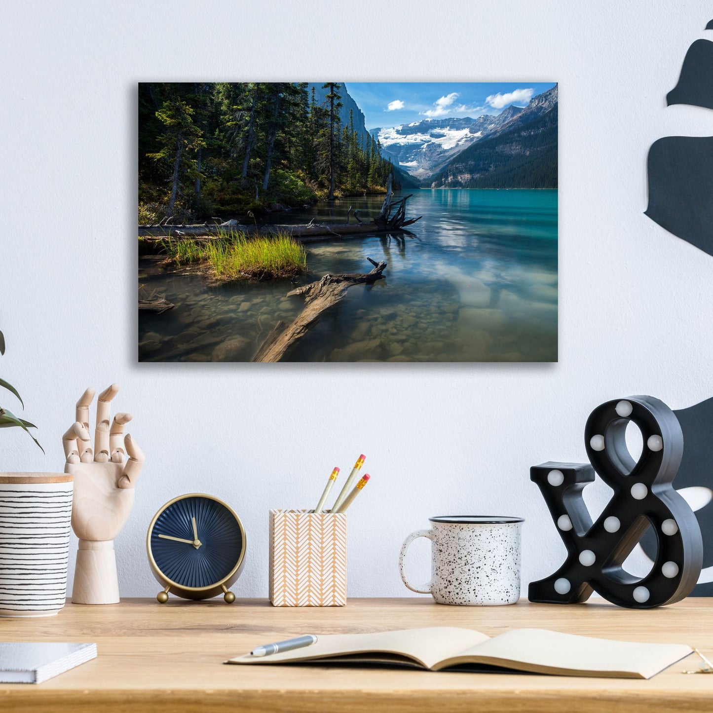 Epic Art 'Lake Louise 1' by Joe Reimer Photography, Acrylic Glass Wall Art,16x12