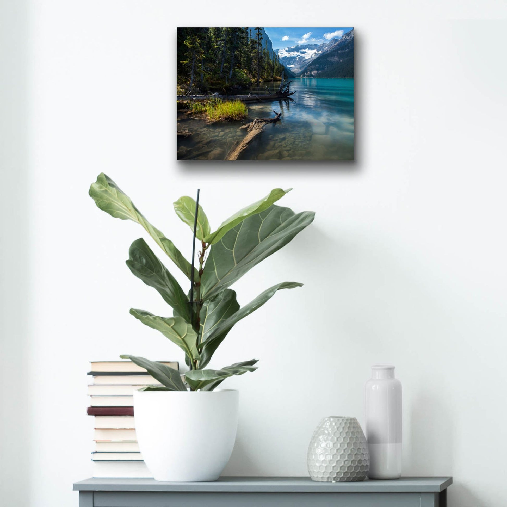 Epic Art 'Lake Louise 1' by Joe Reimer Photography, Acrylic Glass Wall Art,16x12