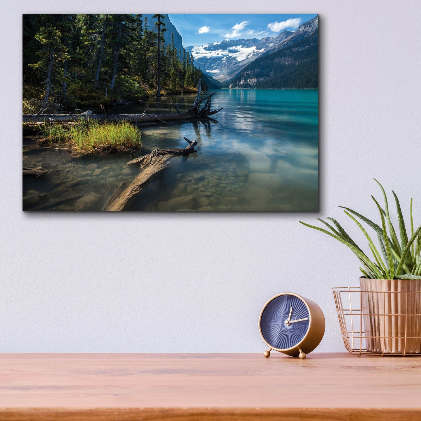 Epic Art 'Lake Louise 1' by Joe Reimer Photography, Acrylic Glass Wall Art,16x12