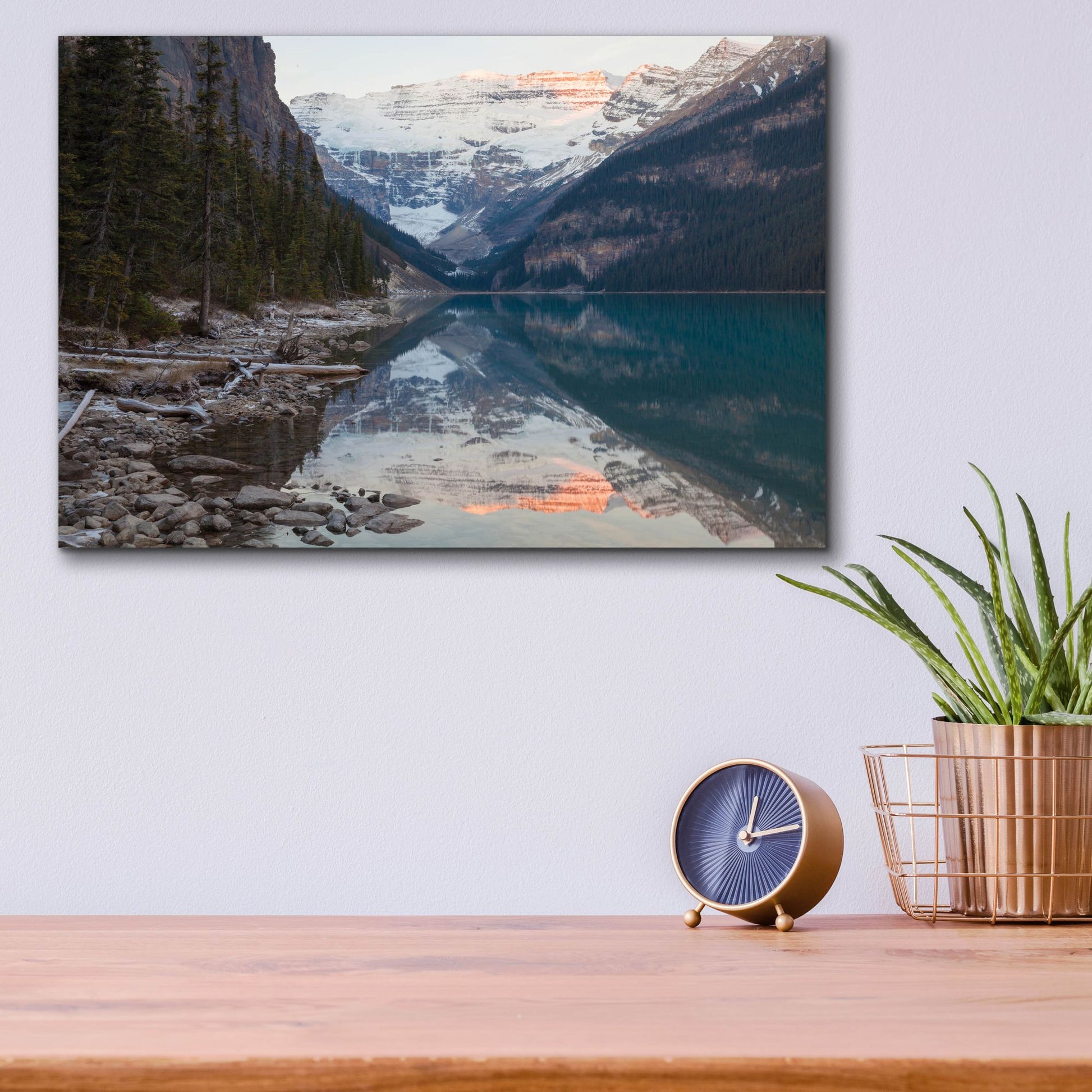 Epic Art 'Lake Louise 2' by Joe Reimer Photography, Acrylic Glass Wall Art,16x12