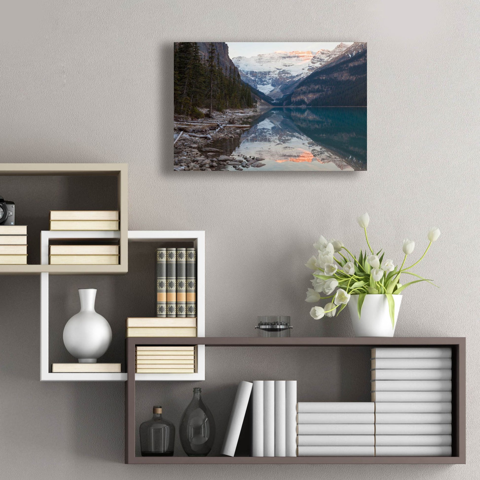 Epic Art 'Lake Louise 2' by Joe Reimer Photography, Acrylic Glass Wall Art,24x16