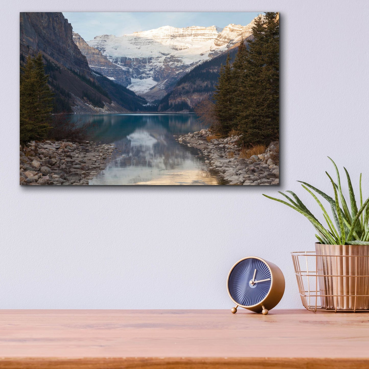 Epic Art 'Lake Louise 3' by Joe Reimer Photography, Acrylic Glass Wall Art,16x12