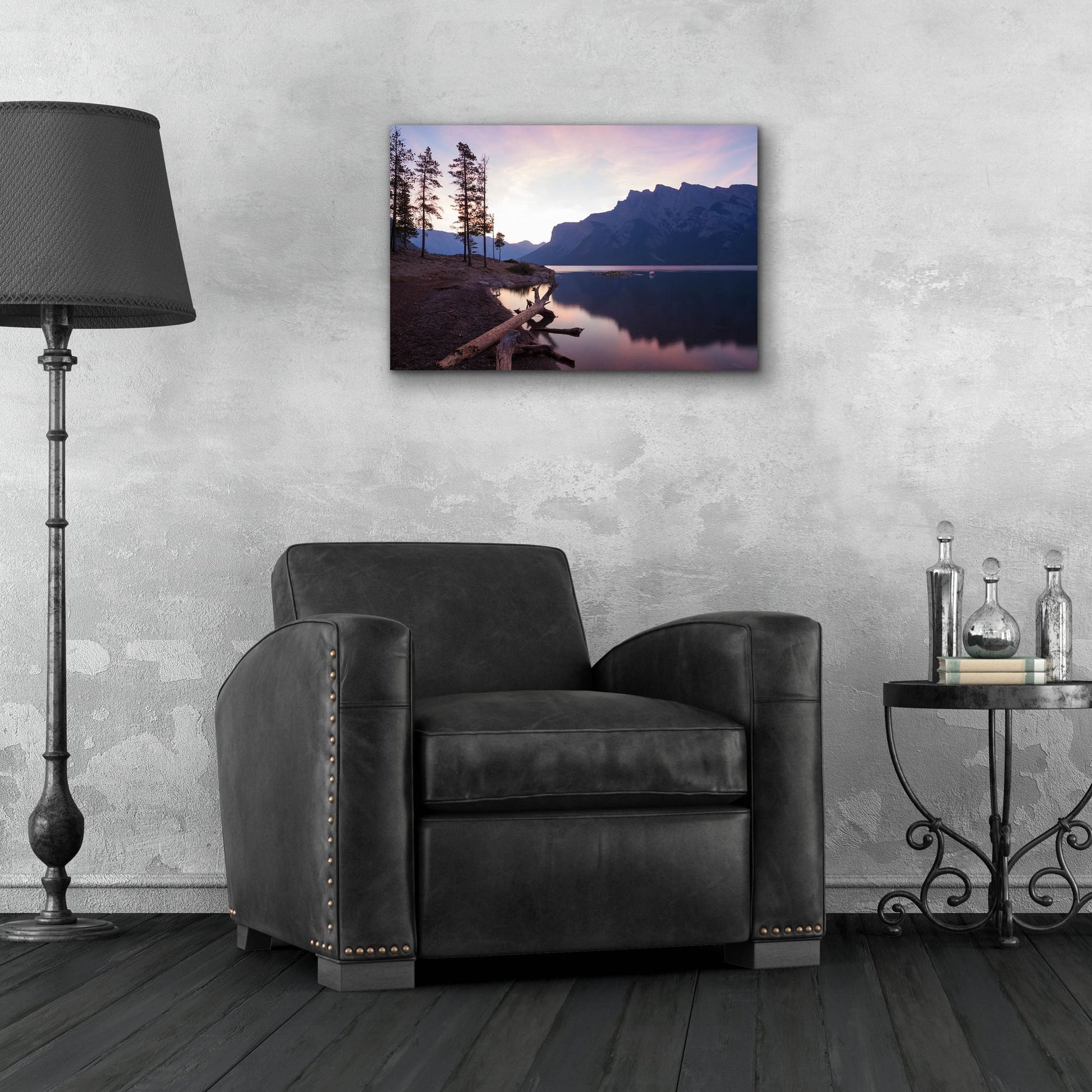 Epic Art 'Lake Minnewanka 1' by Joe Reimer Photography, Acrylic Glass Wall Art,24x16