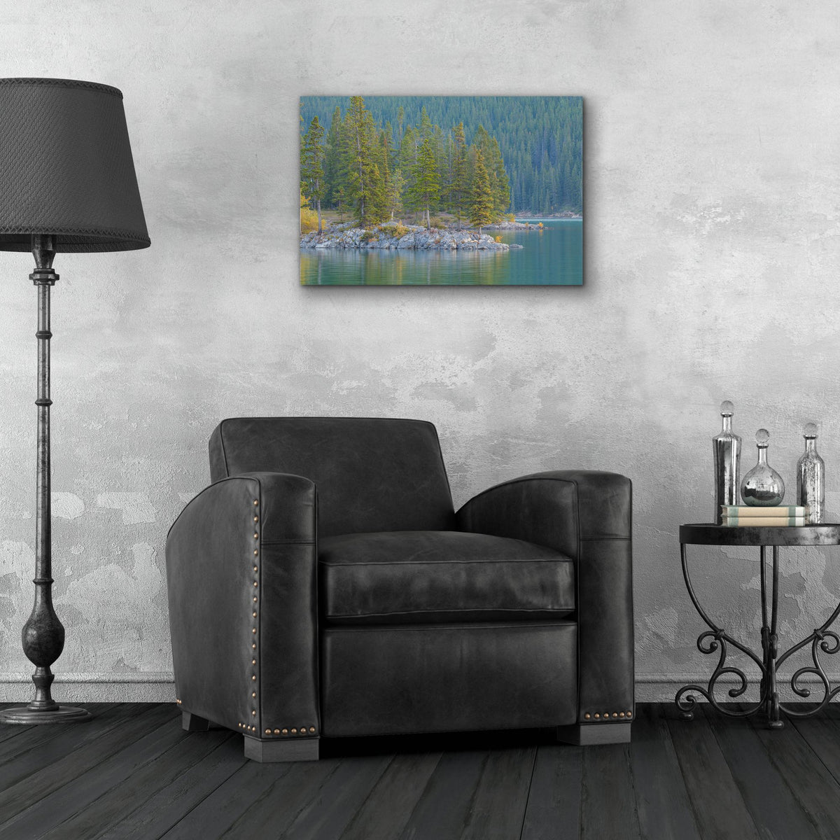 Epic Art 'Lake Minnewanka 2' by Joe Reimer Photography, Acrylic Glass Wall Art,24x16