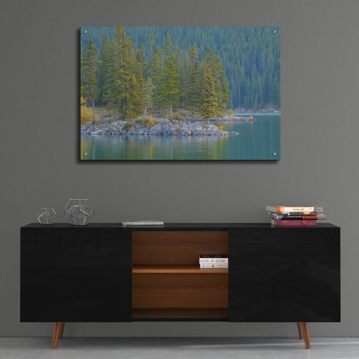 Epic Art 'Lake Minnewanka 2' by Joe Reimer Photography, Acrylic Glass Wall Art,36x24