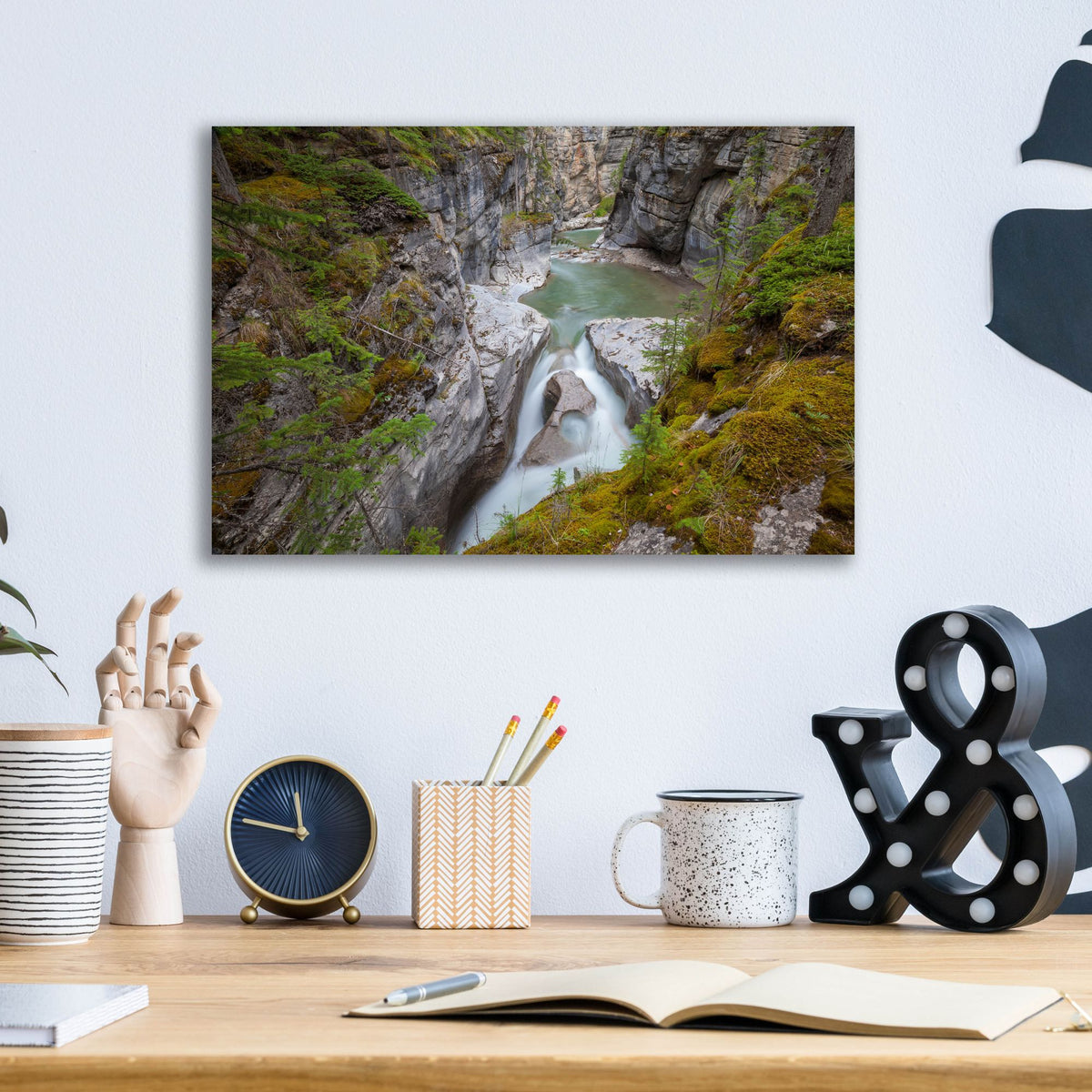 Epic Art 'Maligne Canyon 1' by Joe Reimer Photography, Acrylic Glass Wall Art,16x12
