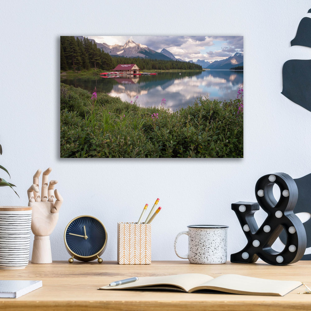 Epic Art 'Maligne Lake 1' by Joe Reimer Photography, Acrylic Glass Wall Art,16x12