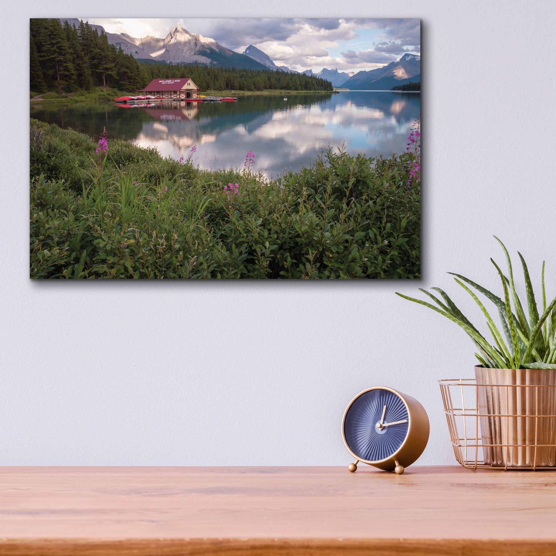 Epic Art 'Maligne Lake 1' by Joe Reimer Photography, Acrylic Glass Wall Art,16x12