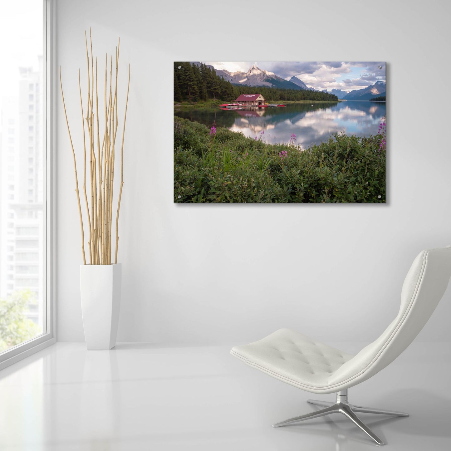 Epic Art 'Maligne Lake 1' by Joe Reimer Photography, Acrylic Glass Wall Art,36x24