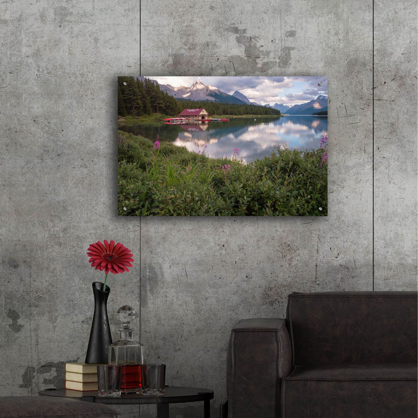 Epic Art 'Maligne Lake 1' by Joe Reimer Photography, Acrylic Glass Wall Art,36x24