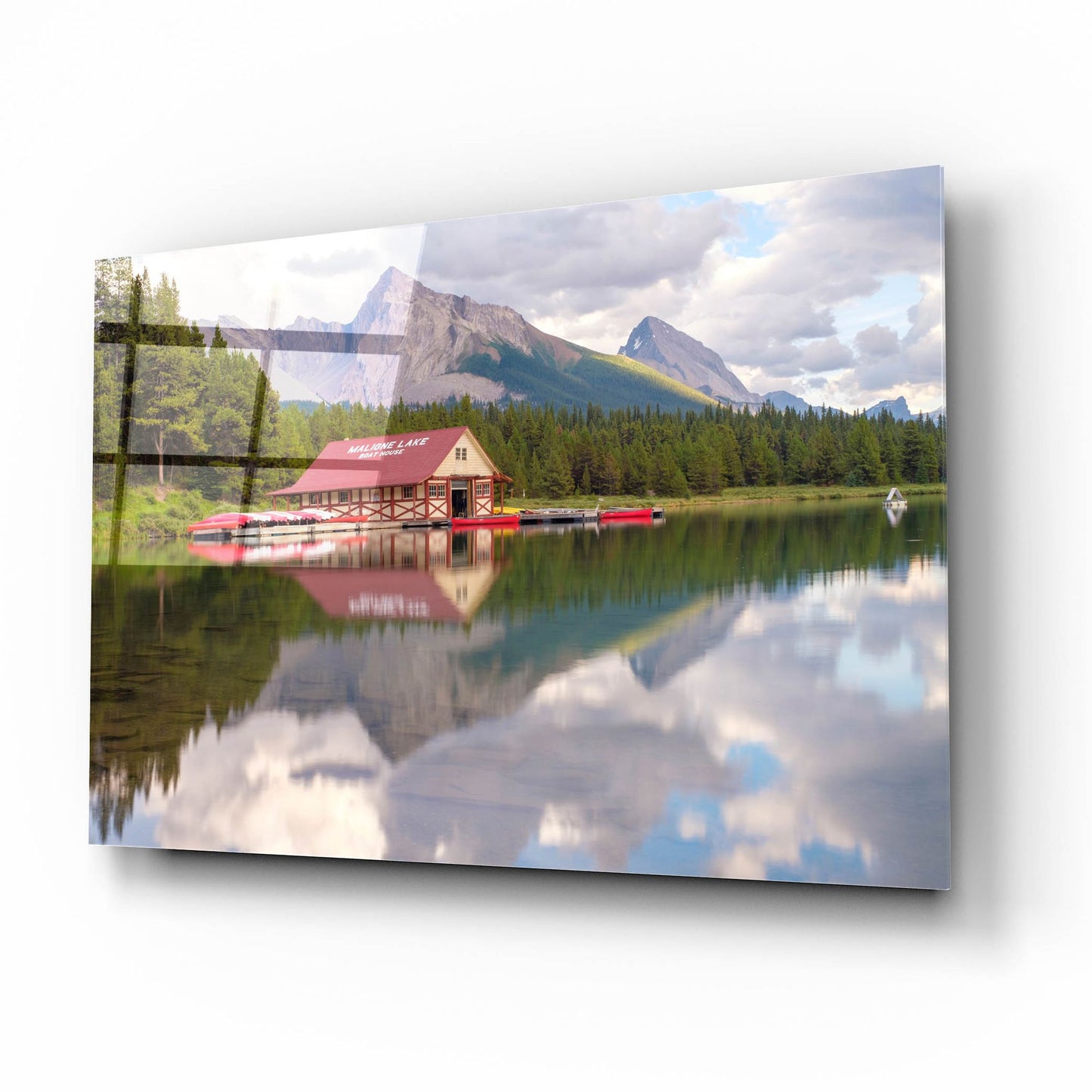 Epic Art 'Maligne Lake 2' by Joe Reimer Photography, Acrylic Glass Wall Art,16x12