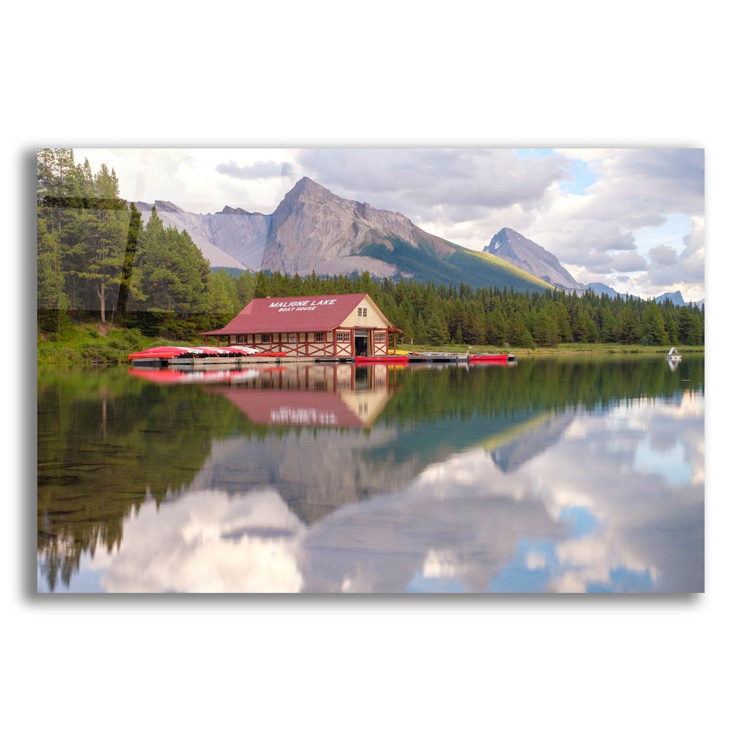 Epic Art 'Maligne Lake 2' by Joe Reimer Photography, Acrylic Glass Wall Art,16x12