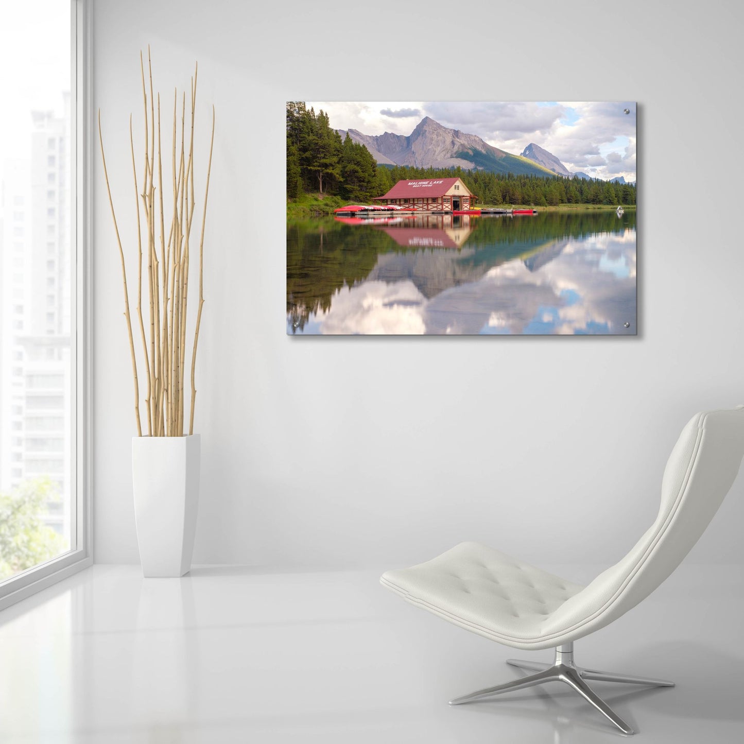 Epic Art 'Maligne Lake 2' by Joe Reimer Photography, Acrylic Glass Wall Art,36x24