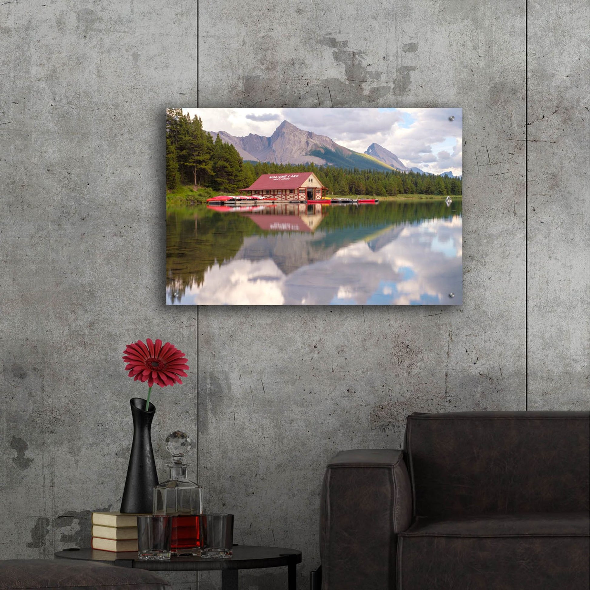 Epic Art 'Maligne Lake 2' by Joe Reimer Photography, Acrylic Glass Wall Art,36x24