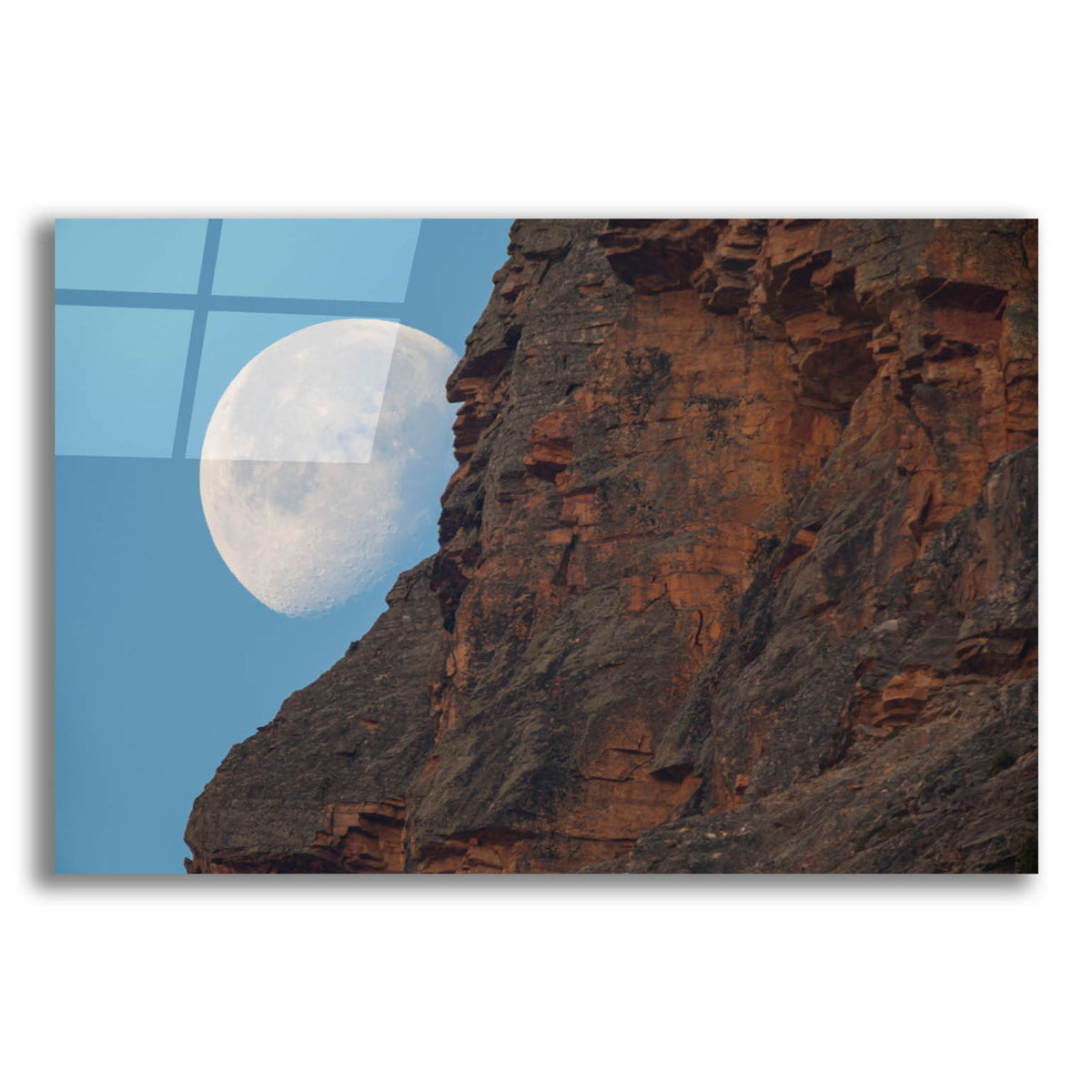 Epic Art 'Moon Mountain 1' by Joe Reimer Photography, Acrylic Glass Wall Art