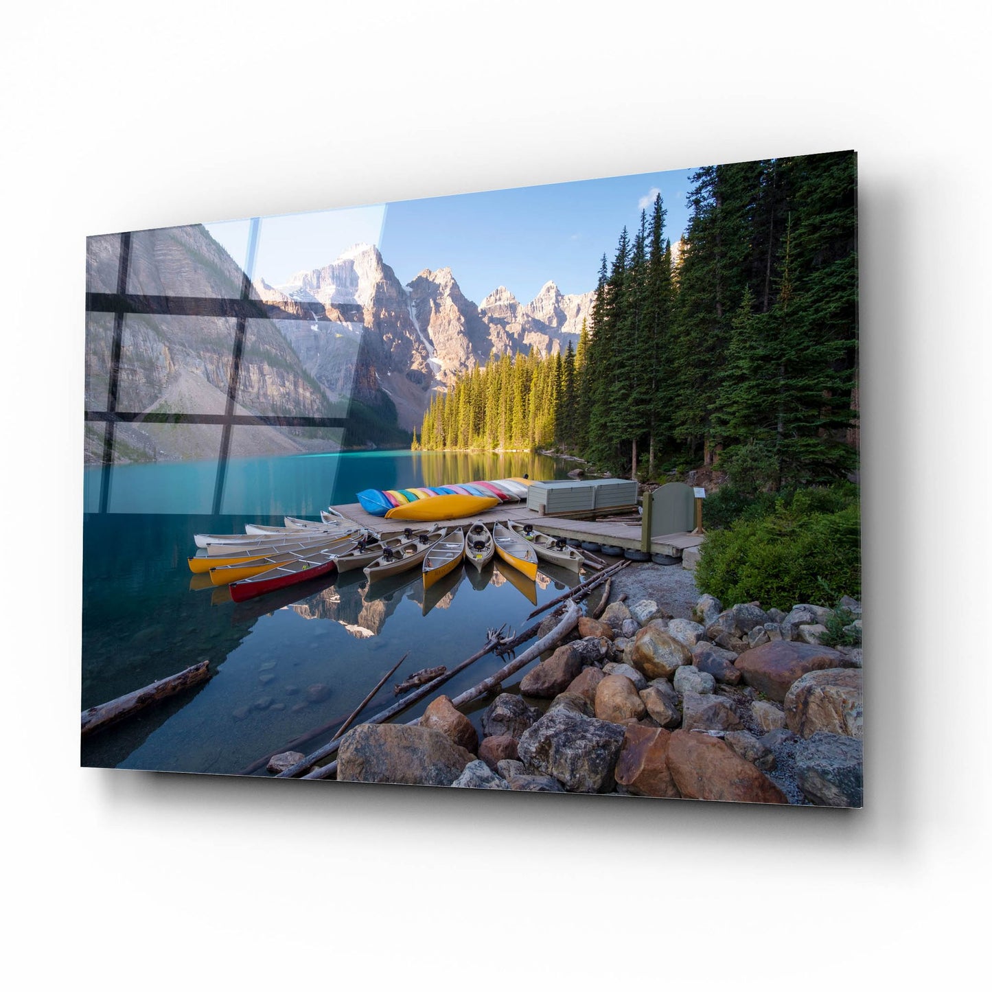 Epic Art 'Moraine Lake 3' by Joe Reimer Photography, Acrylic Glass Wall Art,16x12