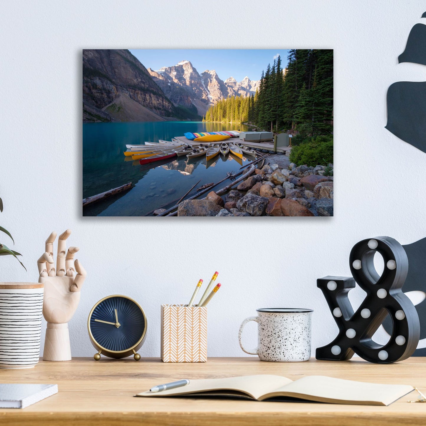 Epic Art 'Moraine Lake 3' by Joe Reimer Photography, Acrylic Glass Wall Art,16x12